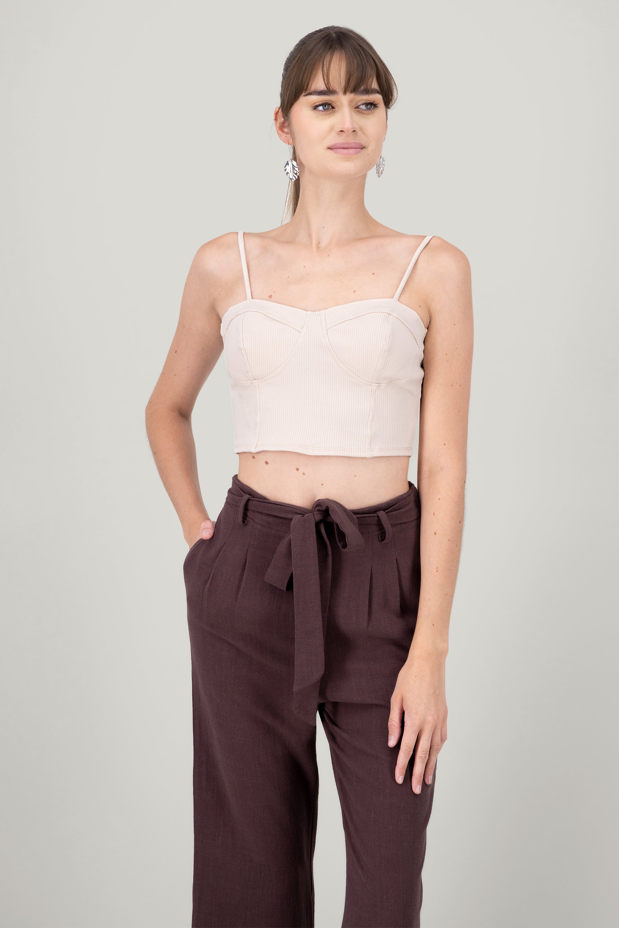 Top Bustier Rib CREAM