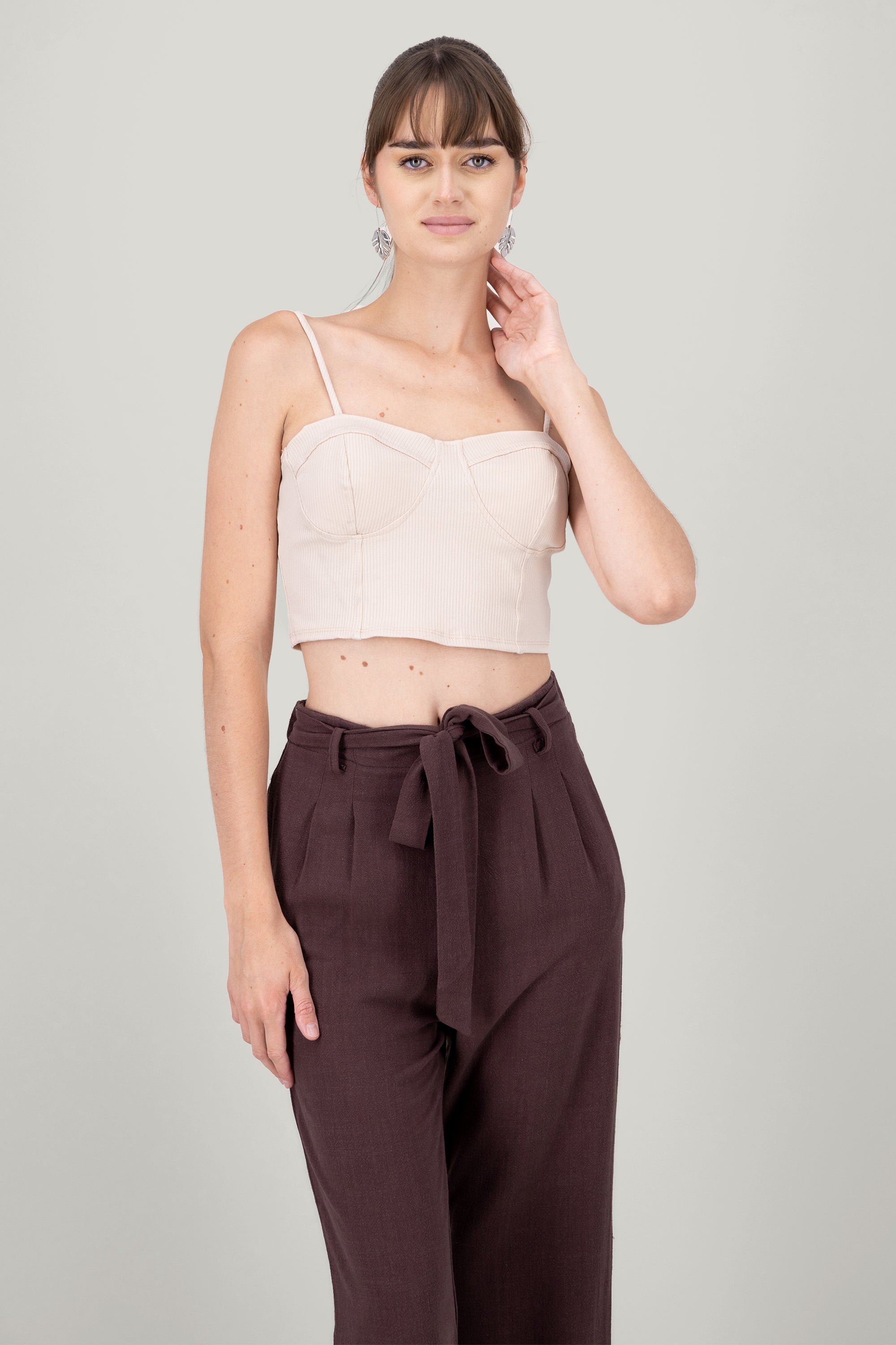 Top Bustier Rib CREAM