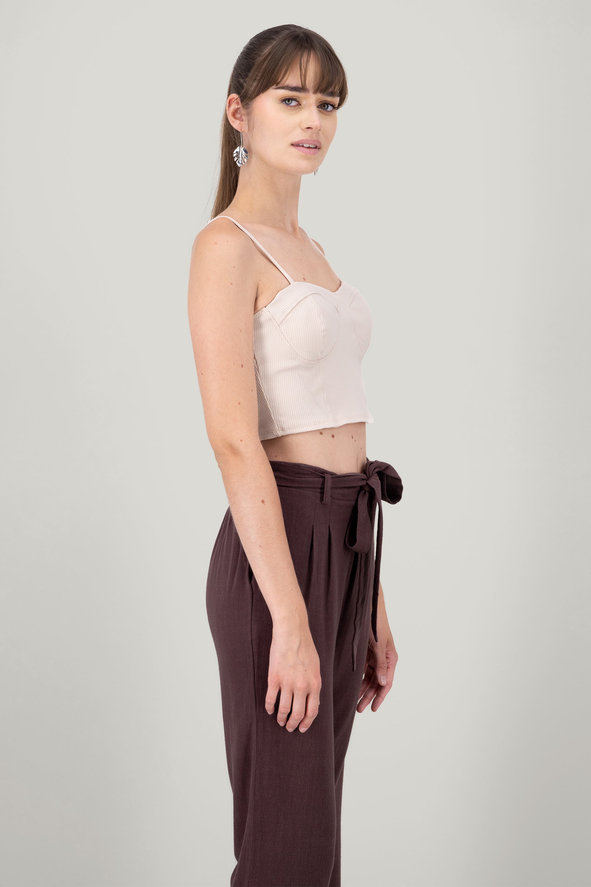 Top Bustier Rib CREAM