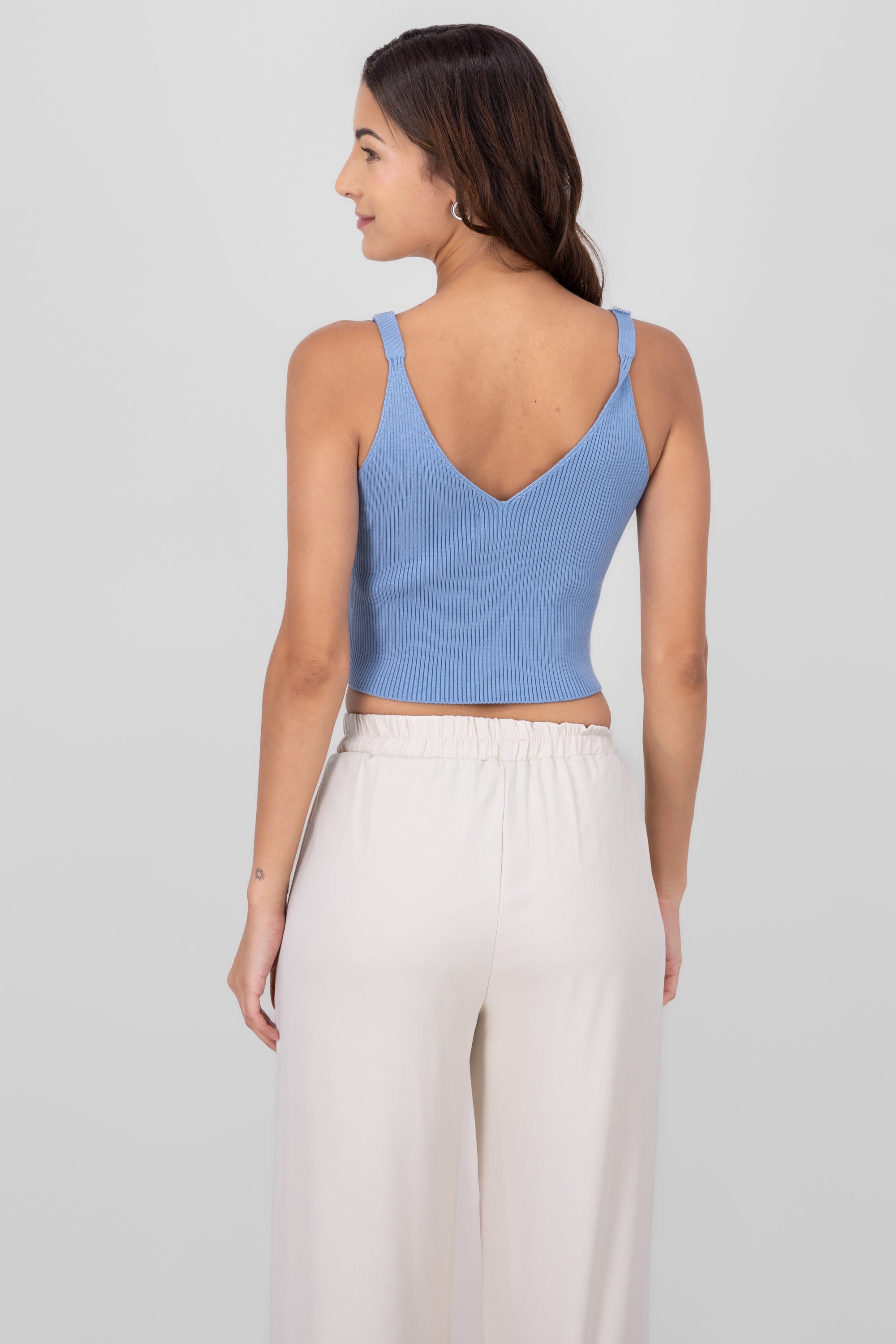 Light knitted top Sky blue