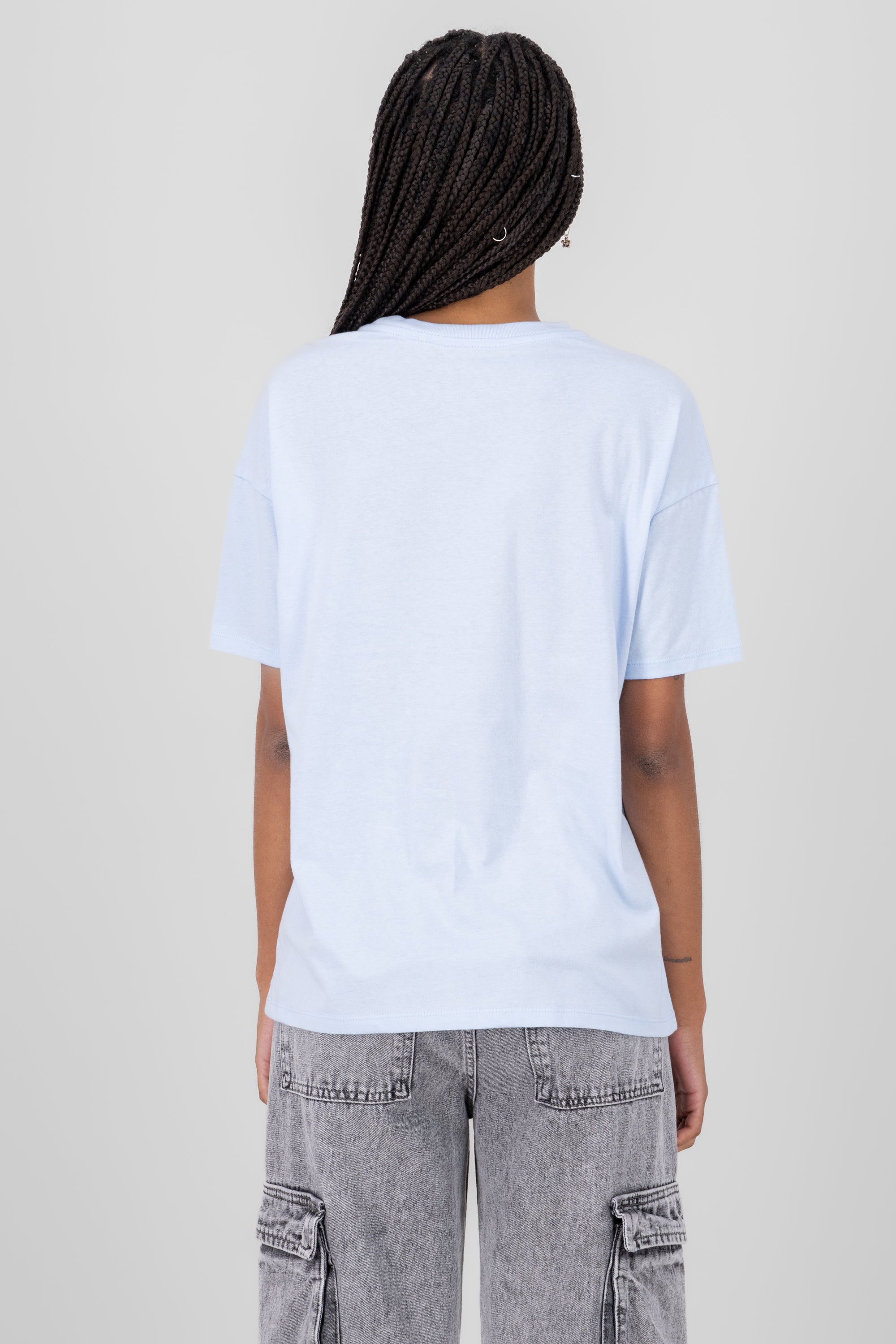 Blue Lagaona Over Playera PASTEL BLUE