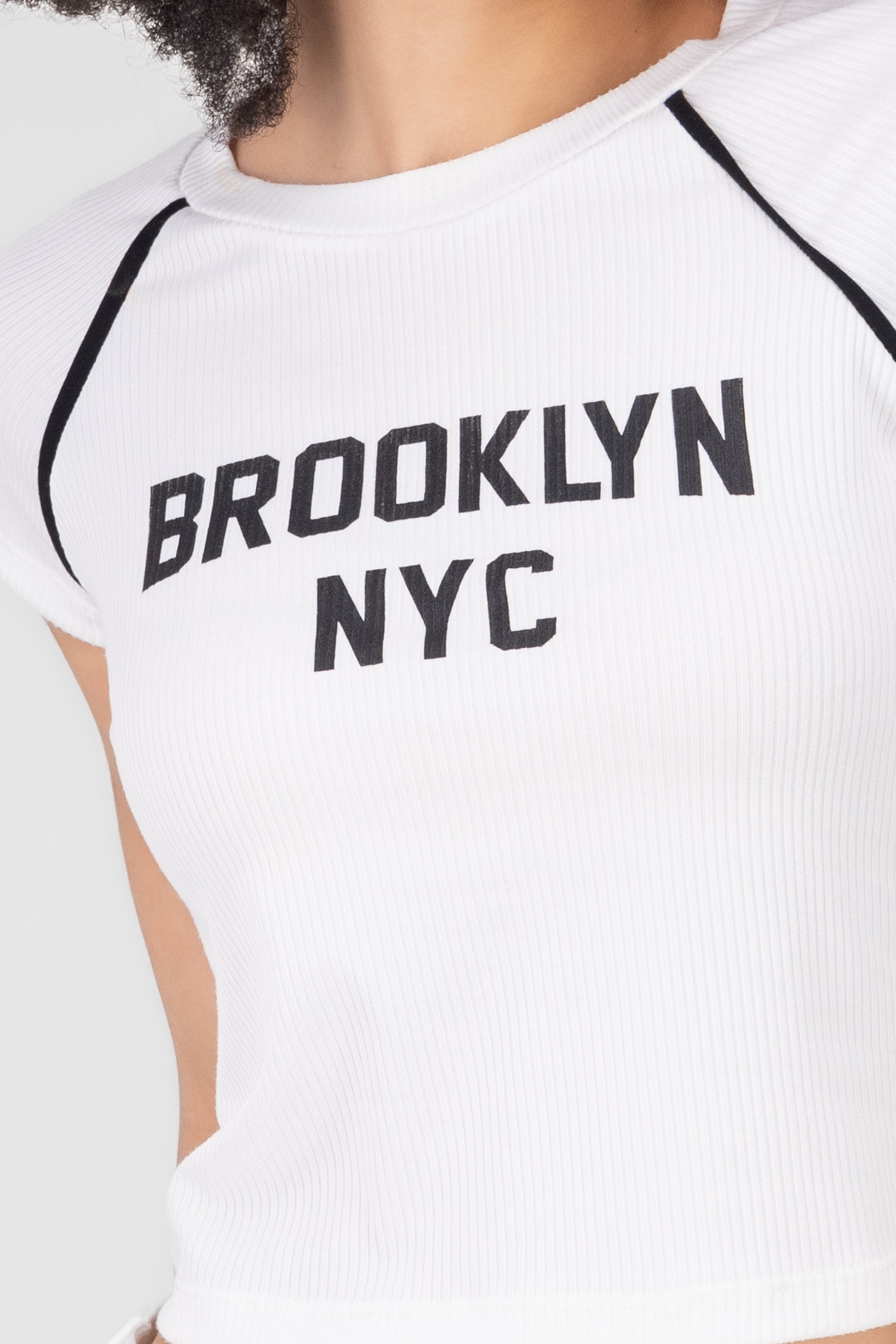 Playera brooklyn rib BLANCO