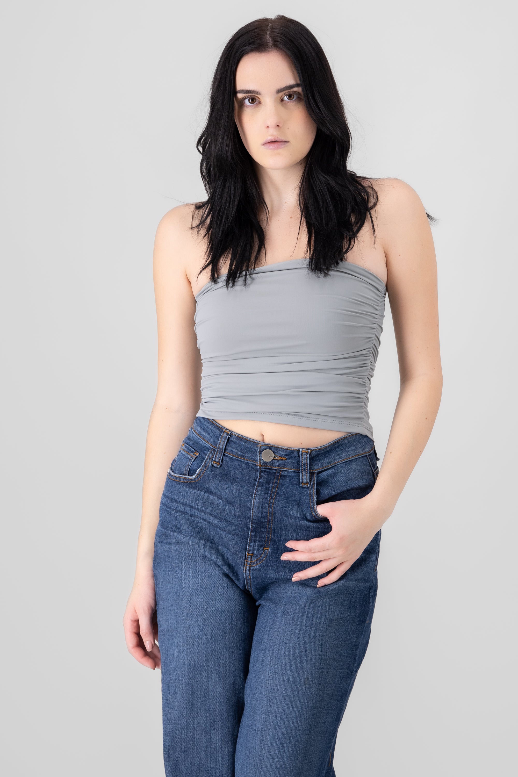 DRAPADO STRAPLE TUBES GREY