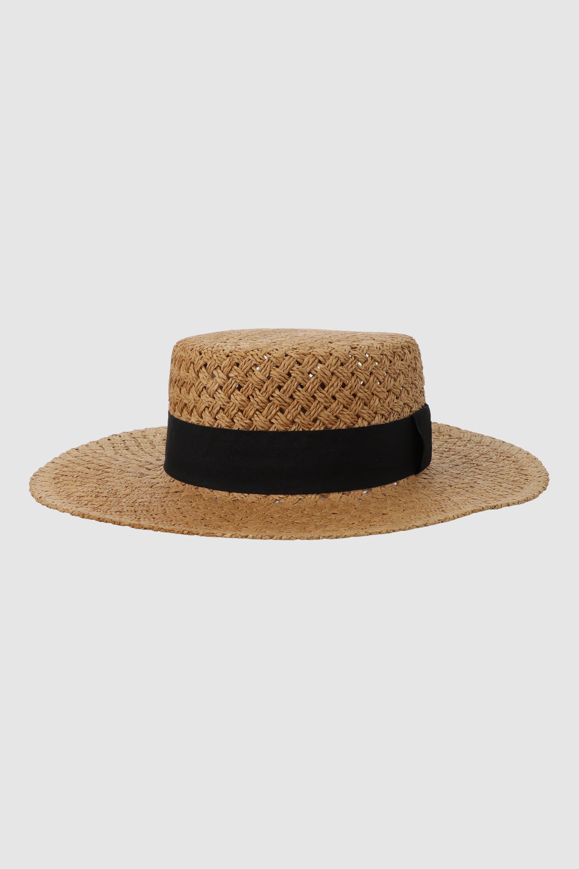 Flat fabric hat BEIGE