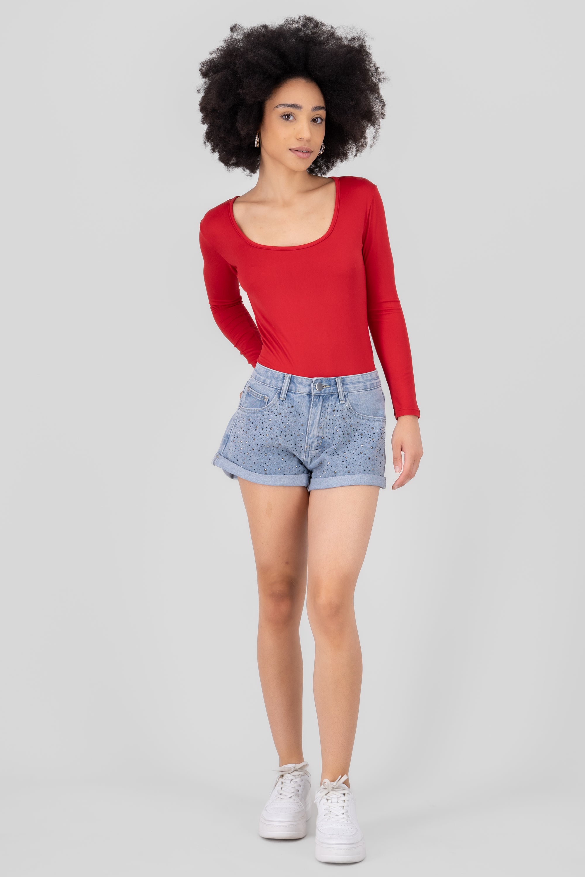 Diplilla shorts with glitters Light Wash