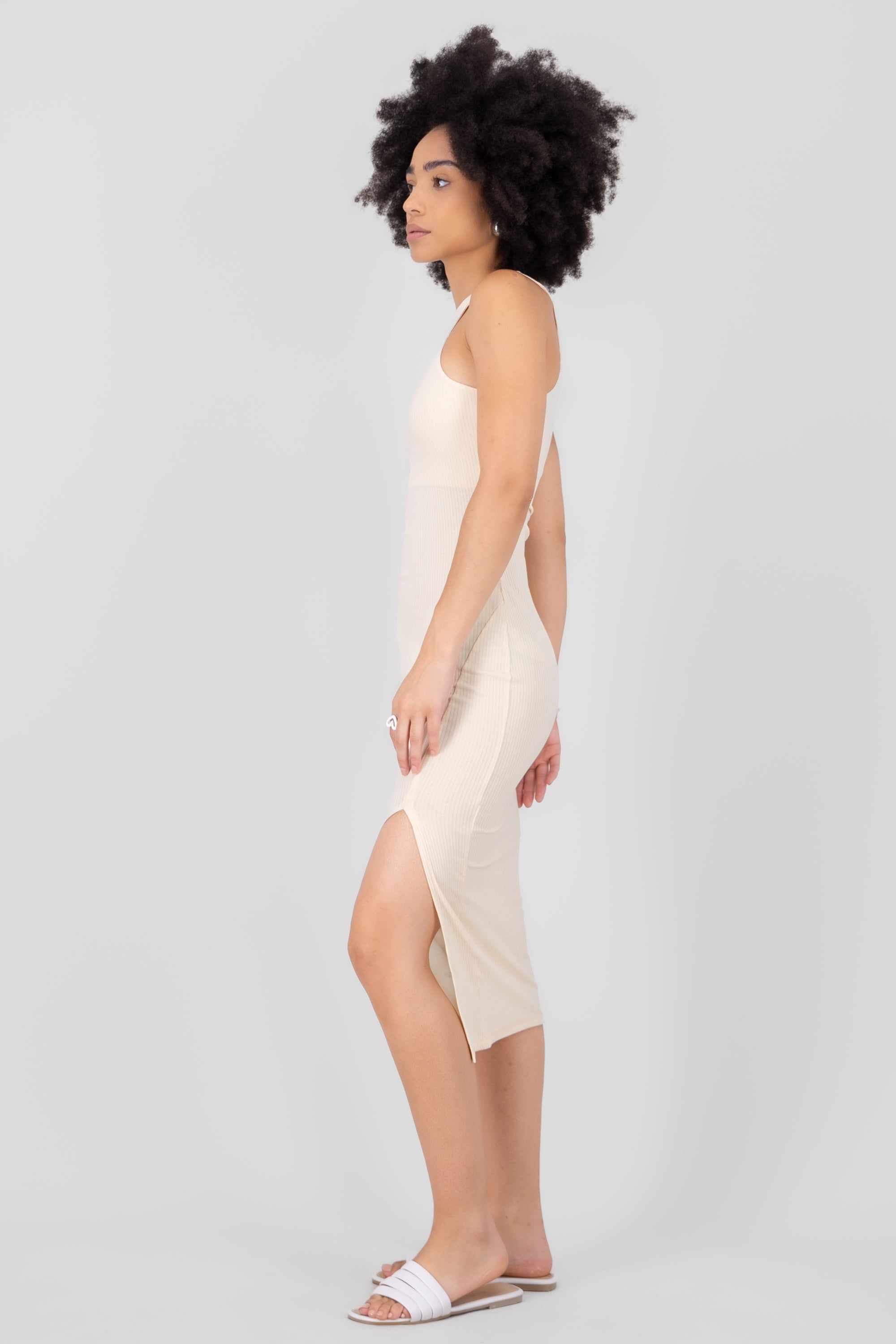Maxi Rib dress CREAM