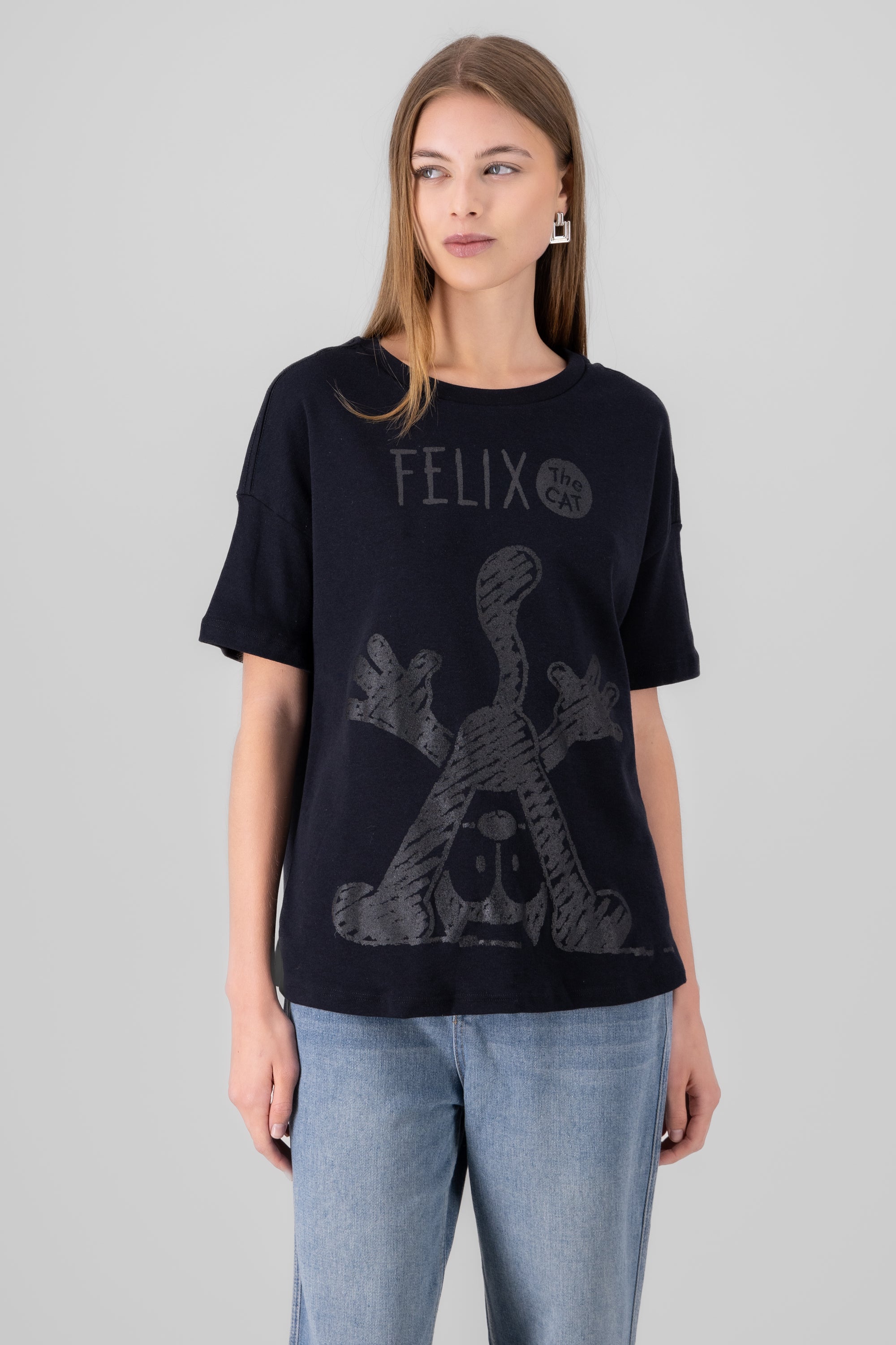 Playera felix el gato NEGRO