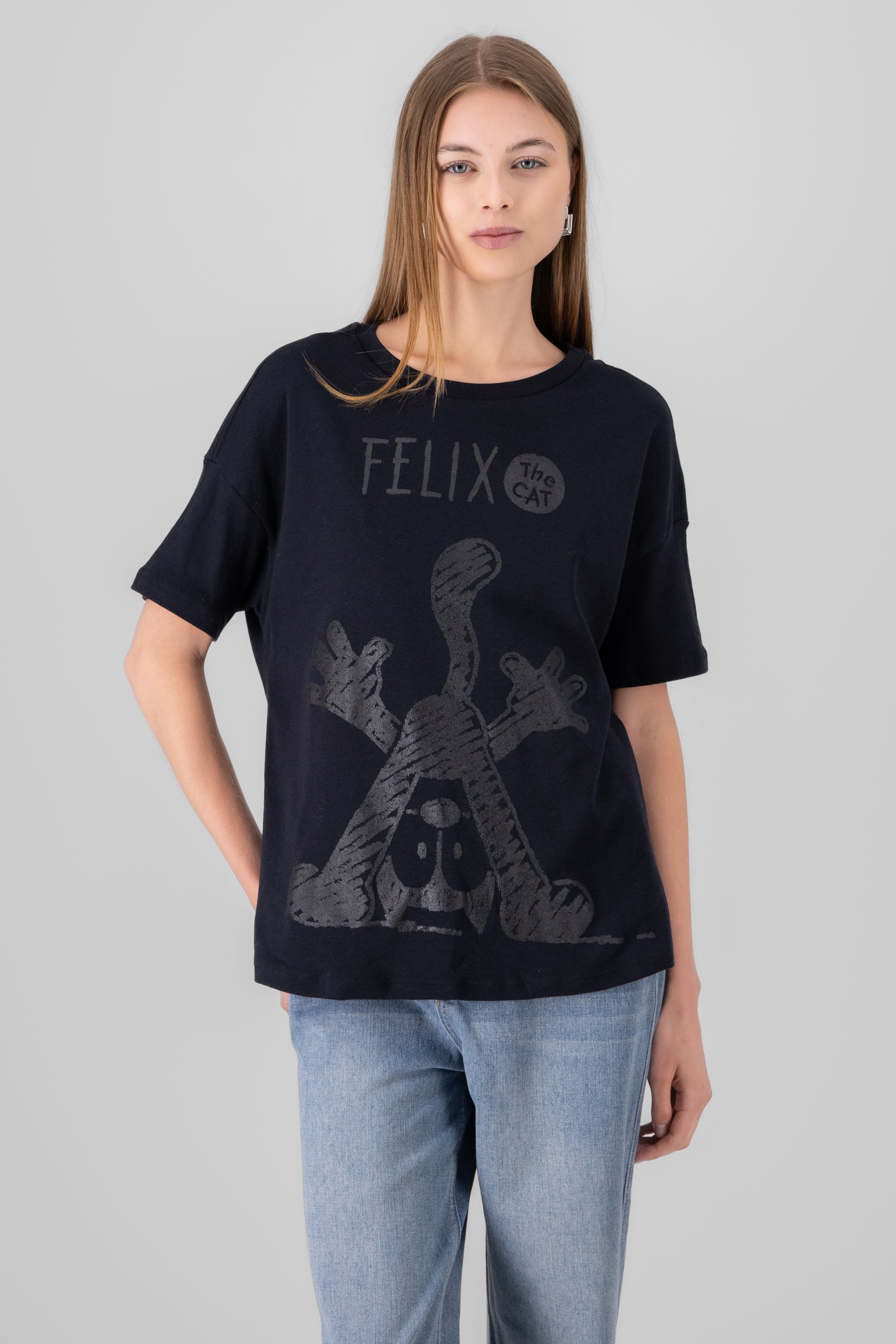 Playera felix el gato NEGRO