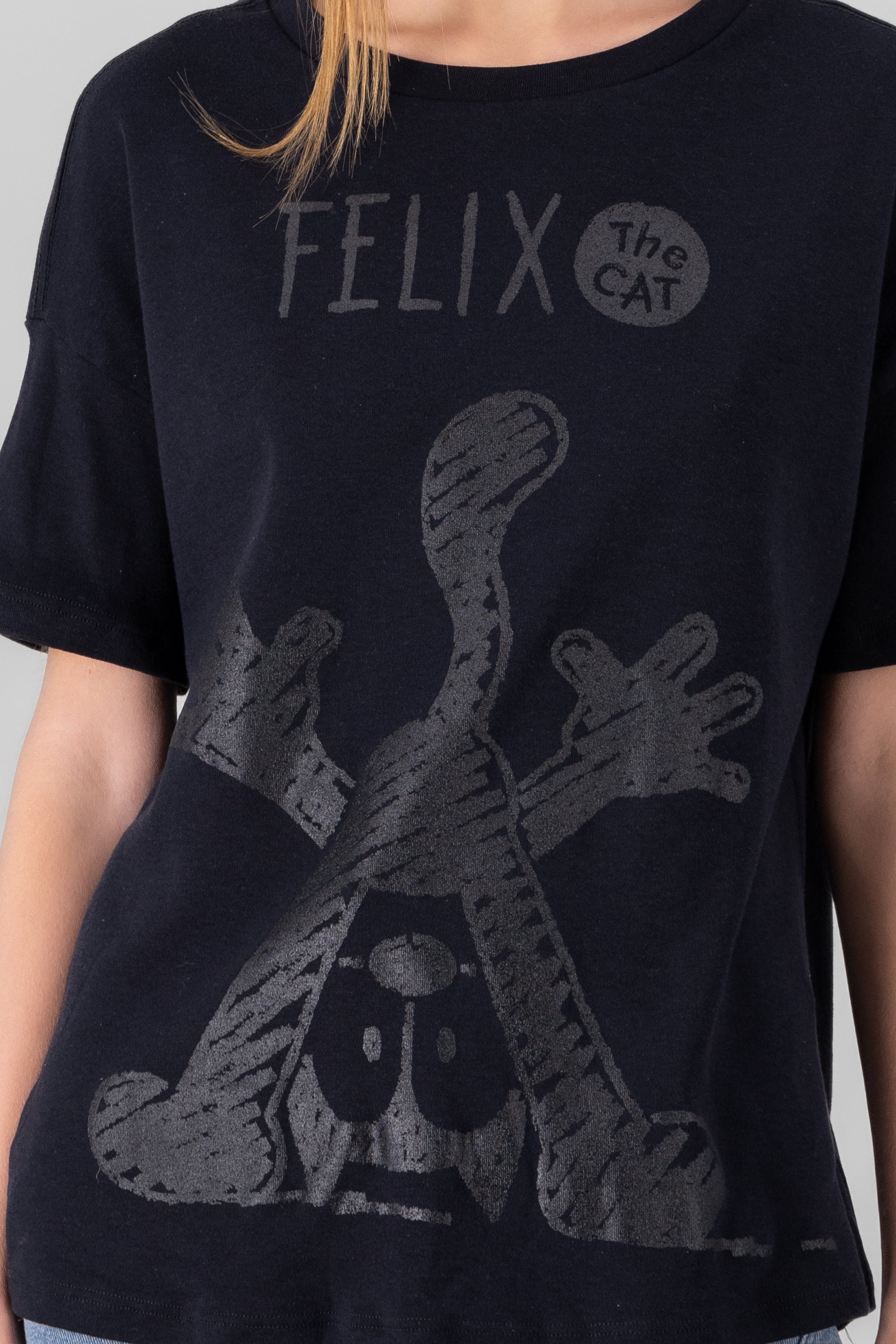 Playera felix el gato NEGRO