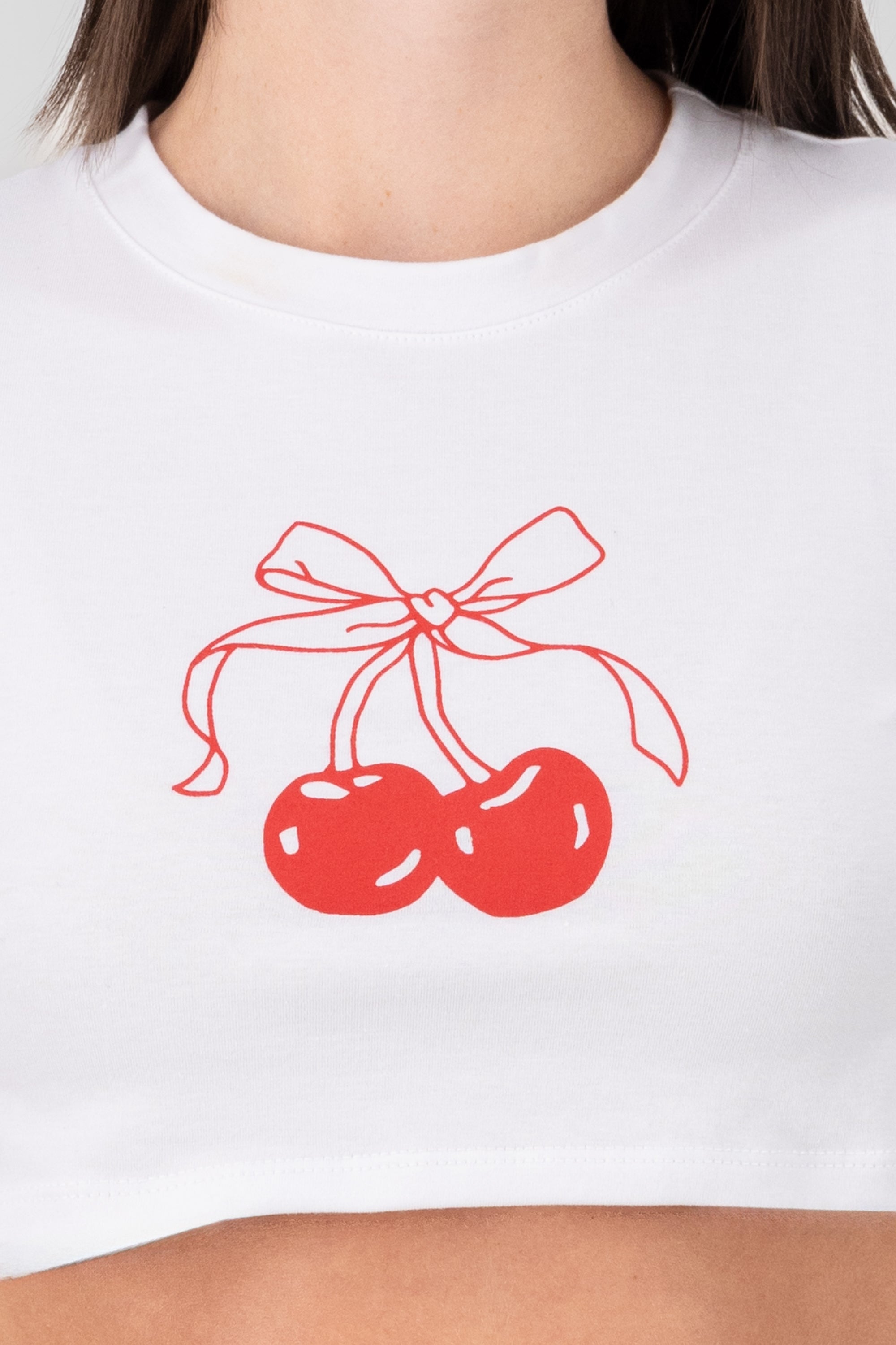 Cherry print shirt Combo red
