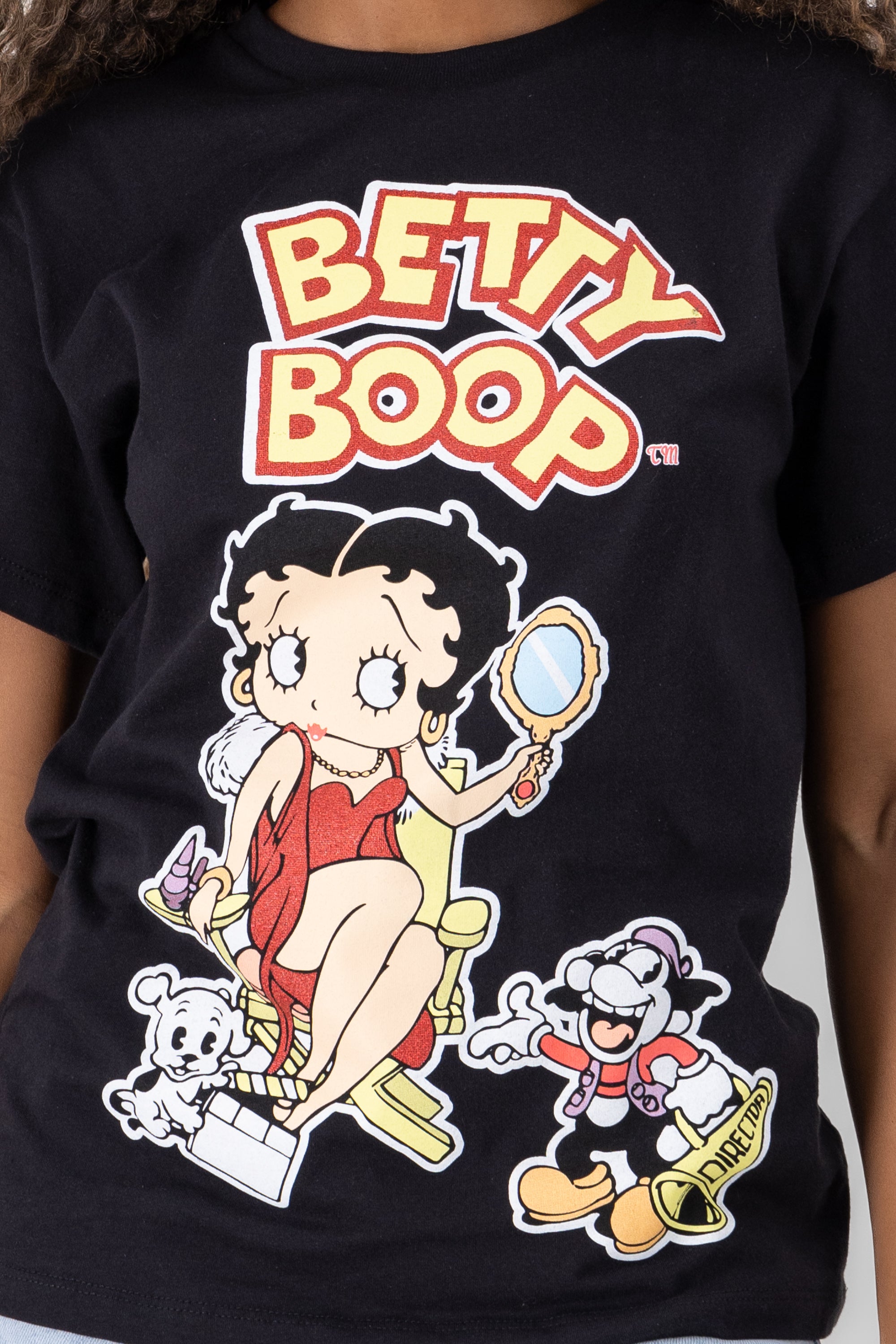 Playera betty  boop cine NEGRO