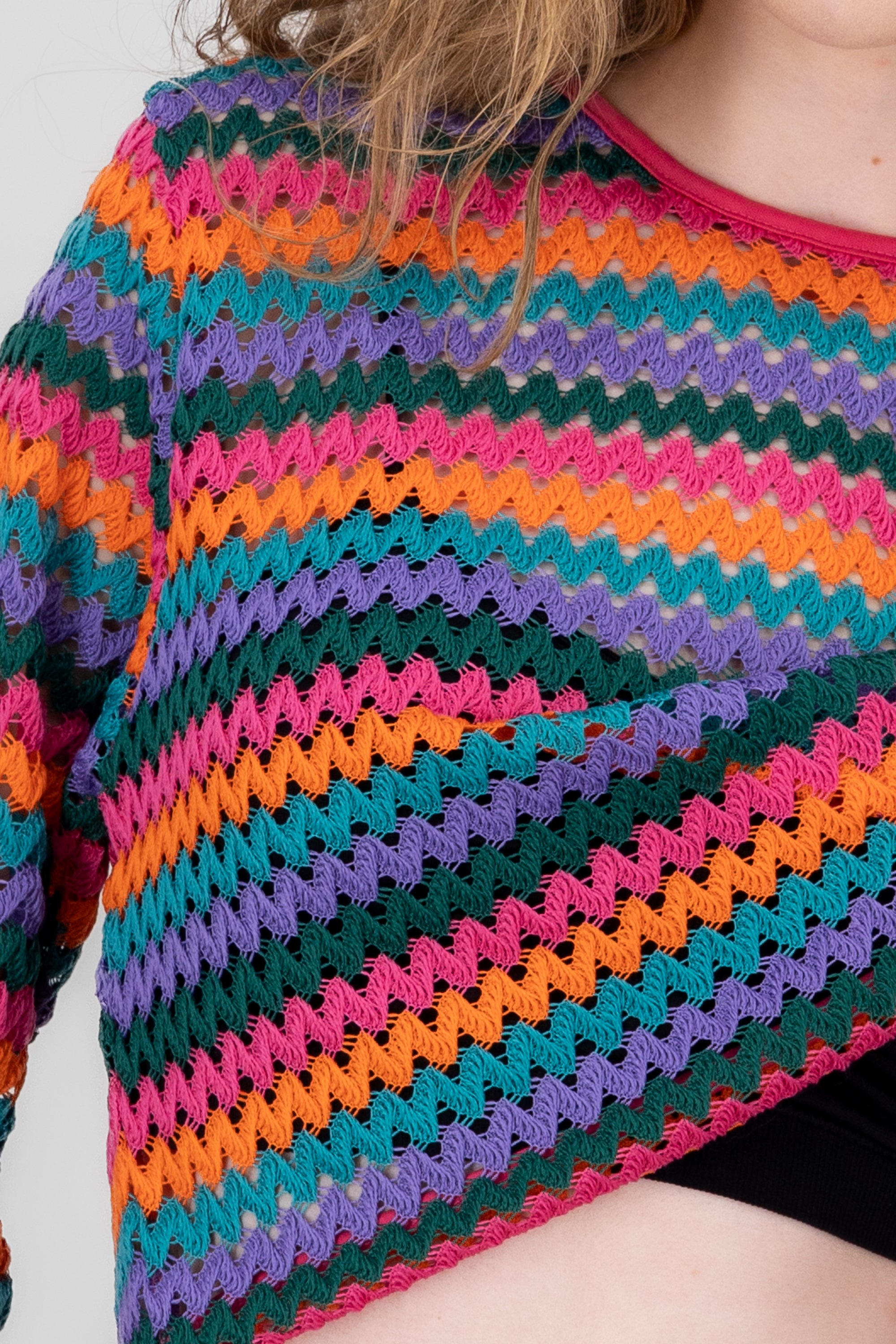 Top tejido rayas MULTICOLOR