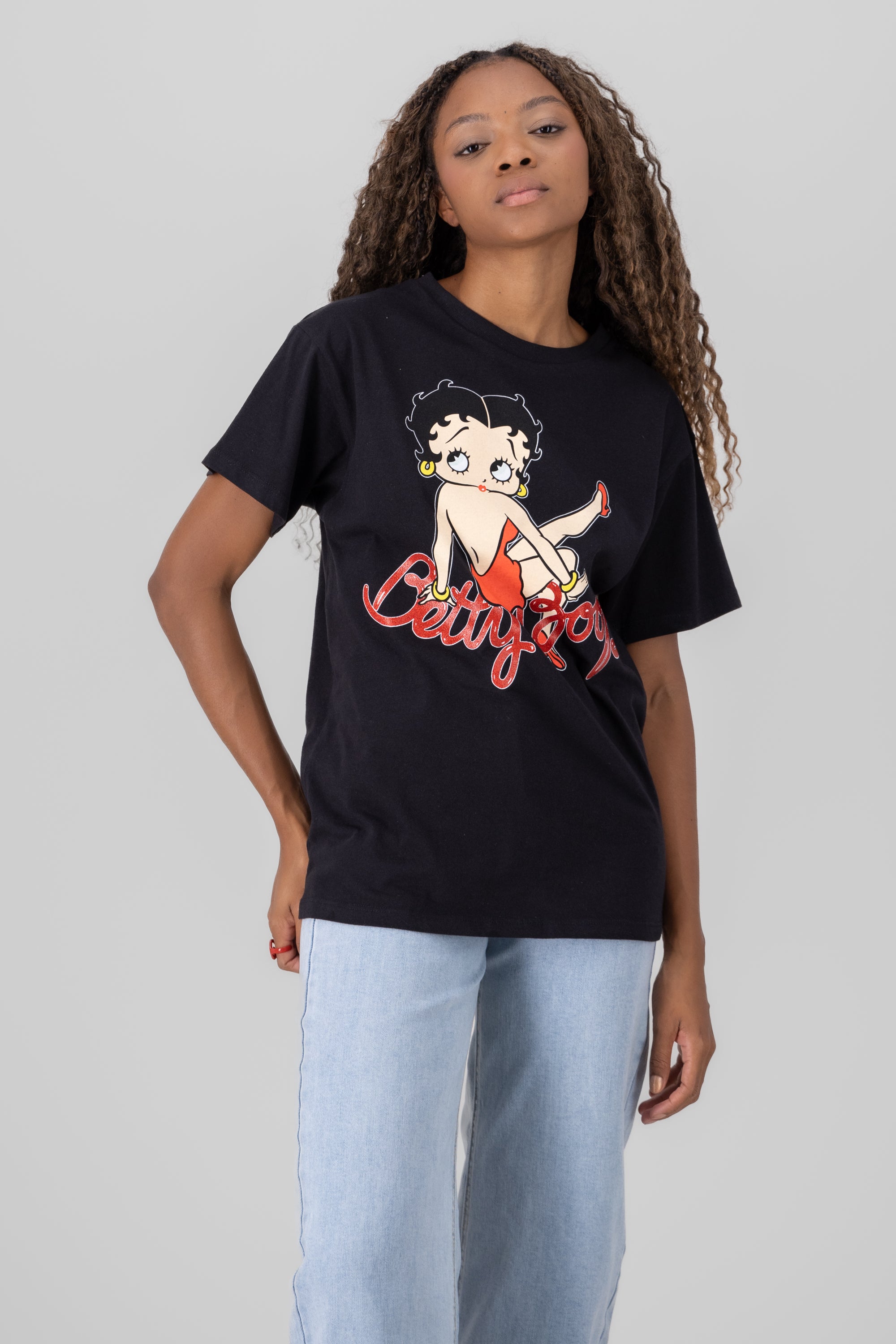 Playera betty boop glossy NEGRO