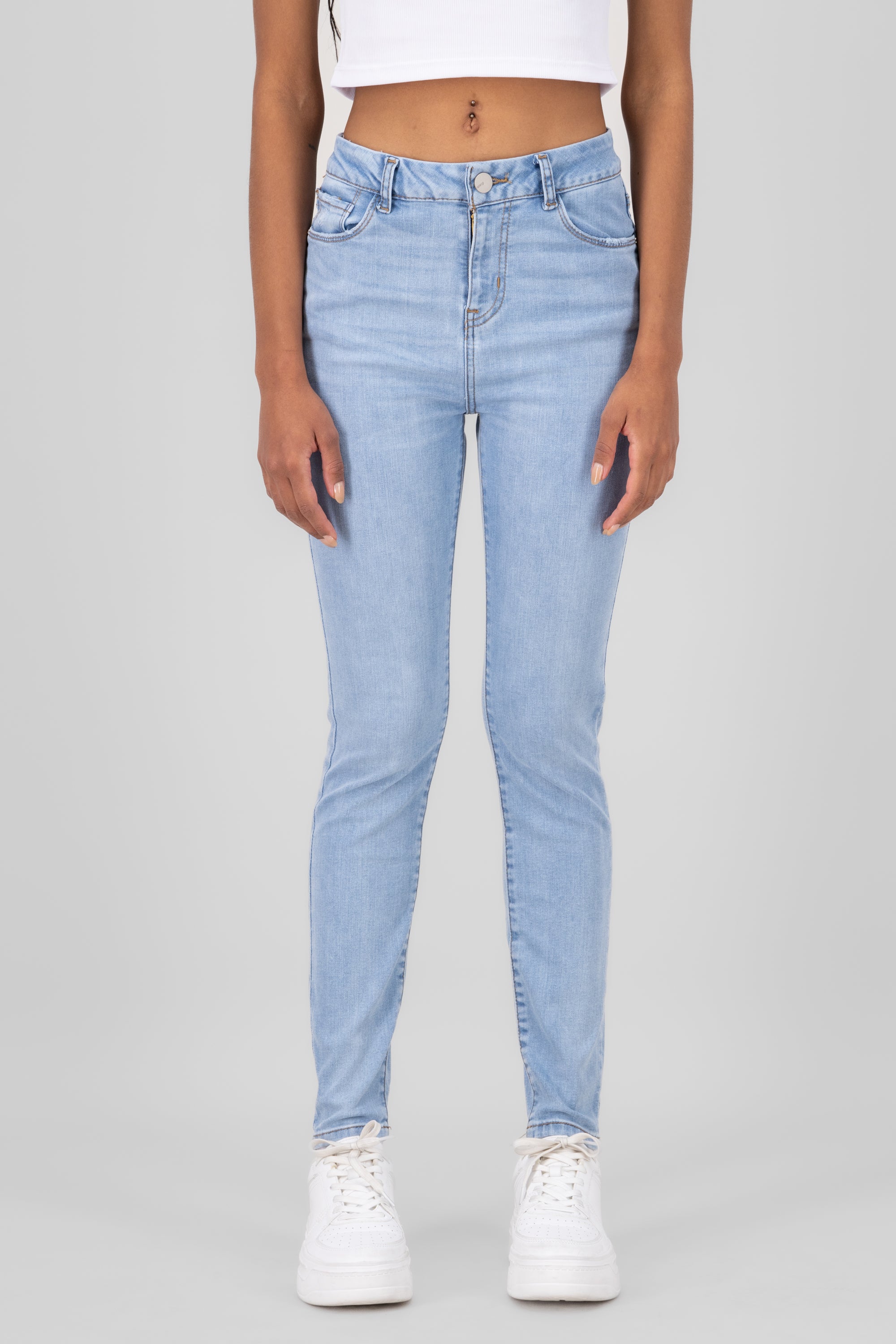 SKINNY JEANS Middle waist Light Wash