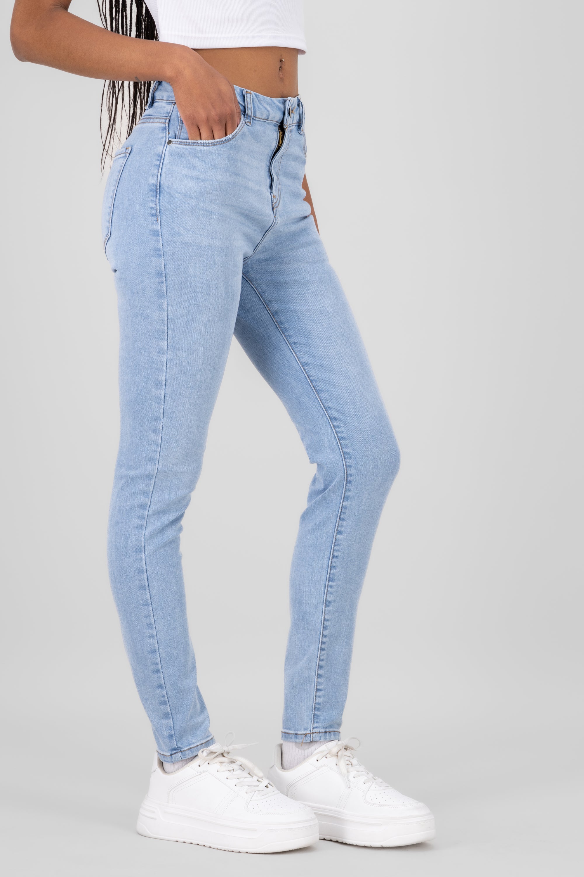 SKINNY JEANS Middle waist Light Wash