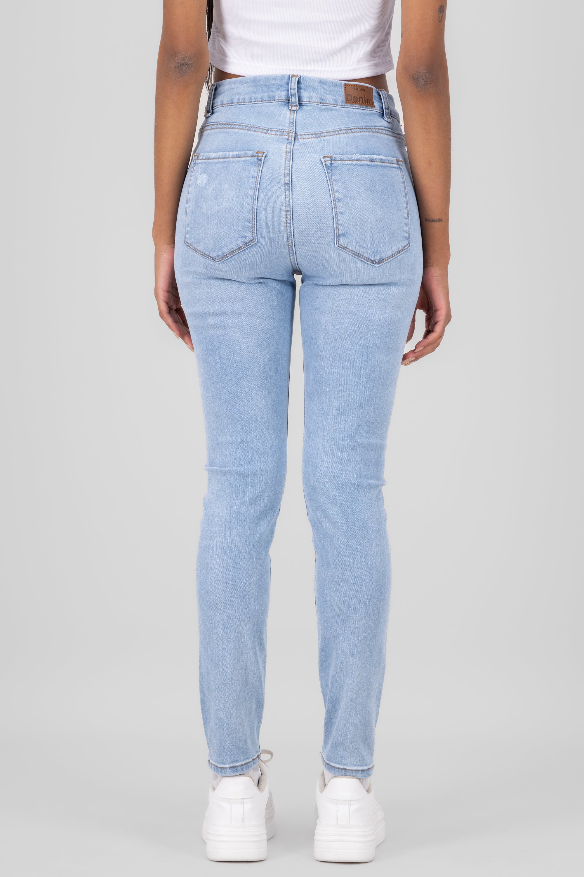 SKINNY JEANS Middle waist Light Wash