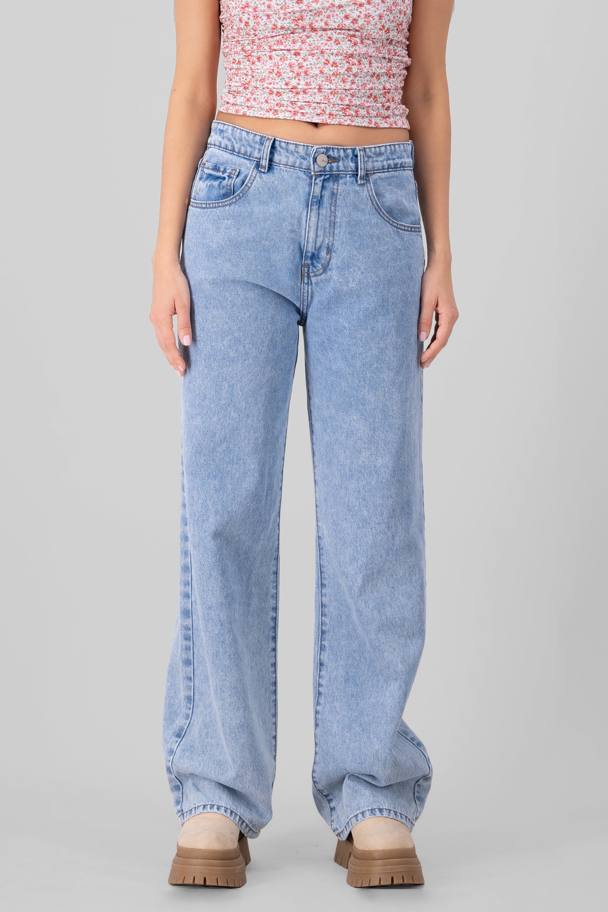 Basic Straight jeans ACID LIGHT