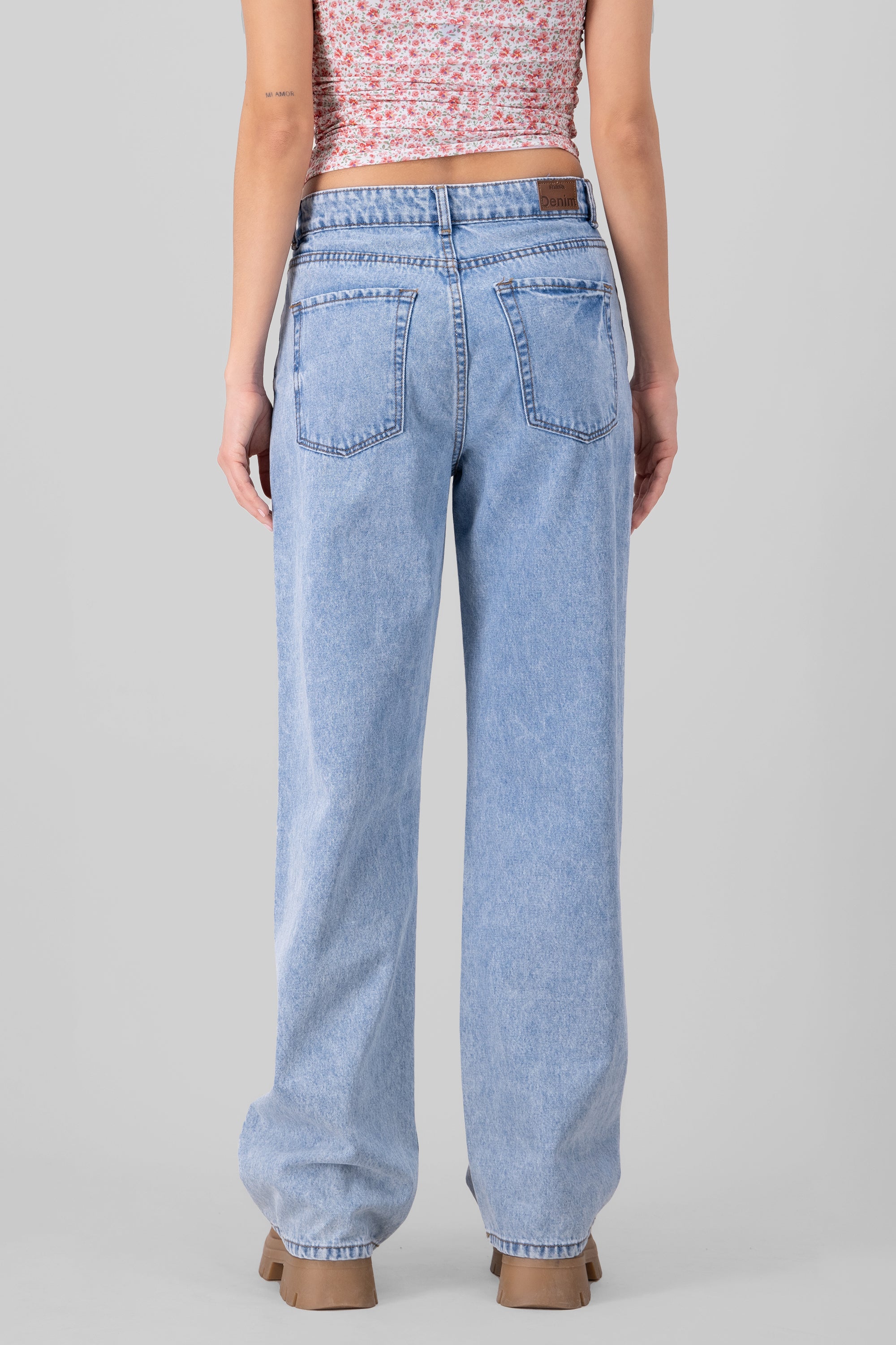 Basic Straight jeans ACID LIGHT