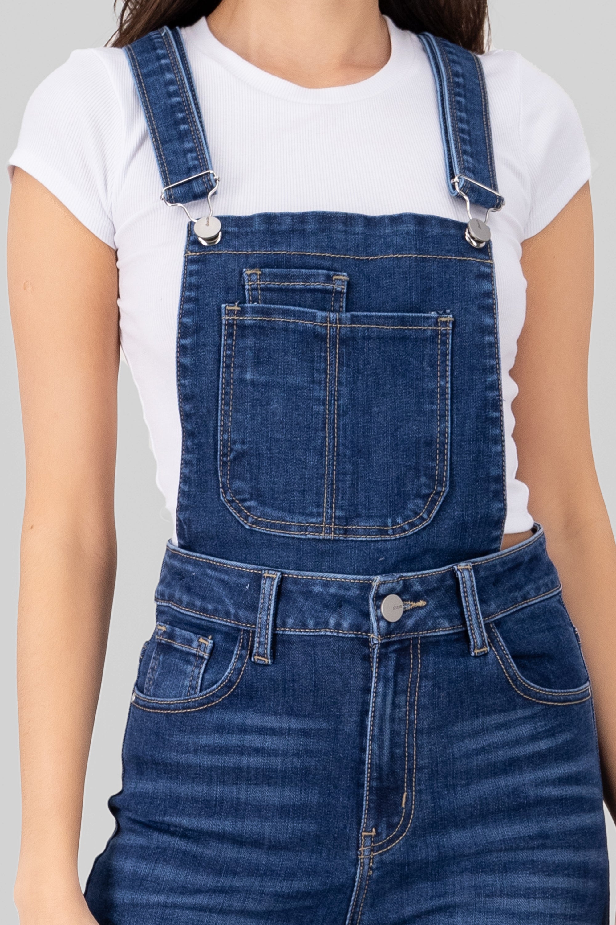 Overall jeans straight STONE