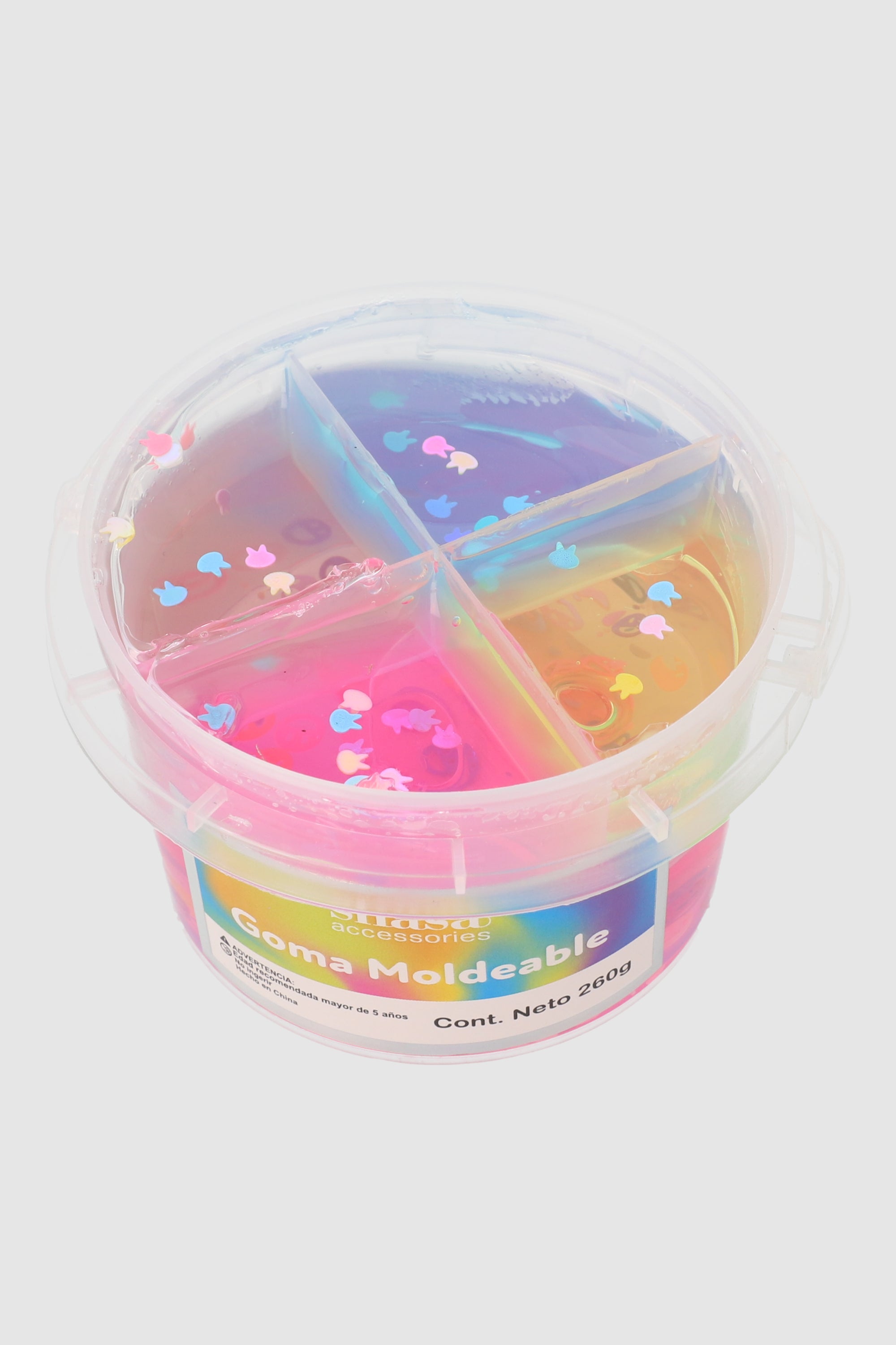 Slime cubeta solores glitter MULTICOLOR