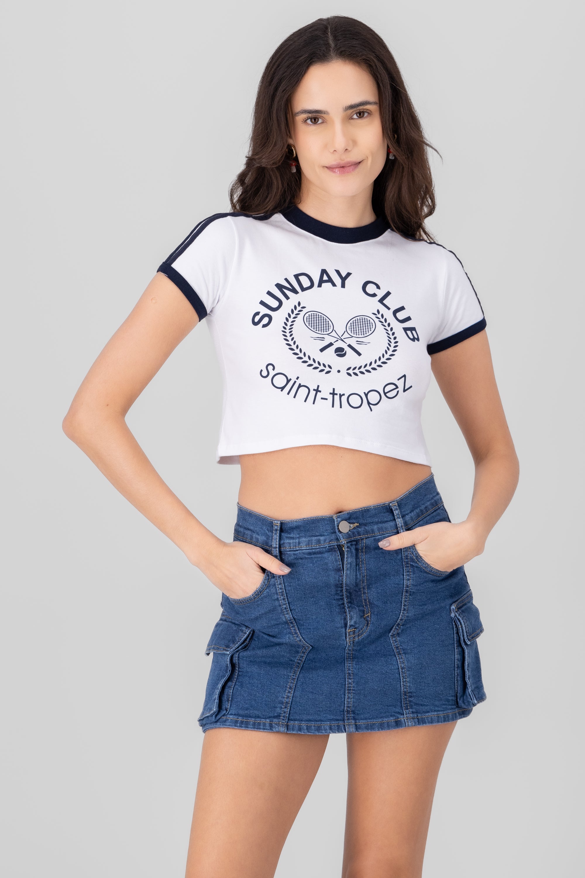 RAQUETA RAQUETA SHORT T -shirt White Combo