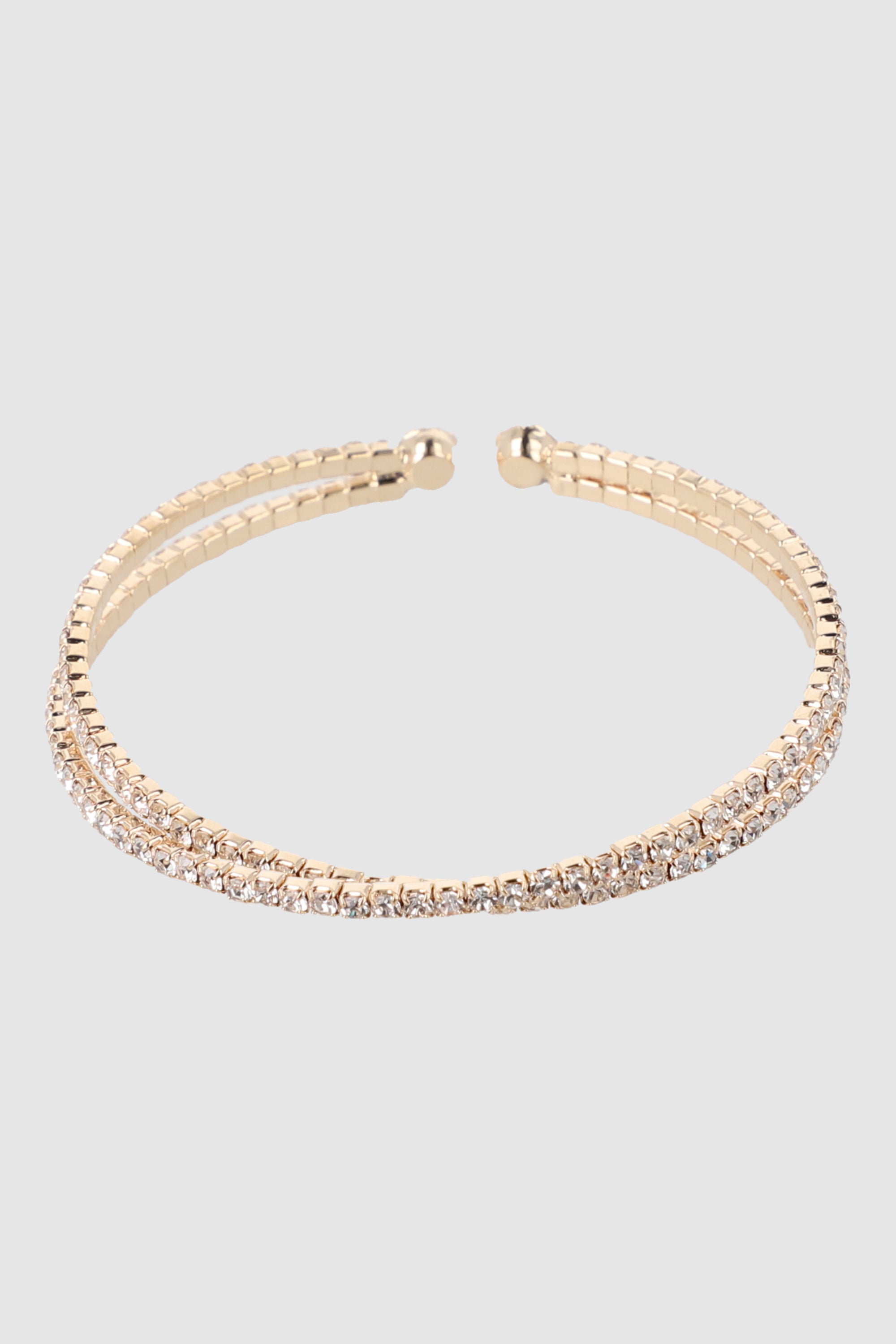 Cuff 2 bright lines GOLD