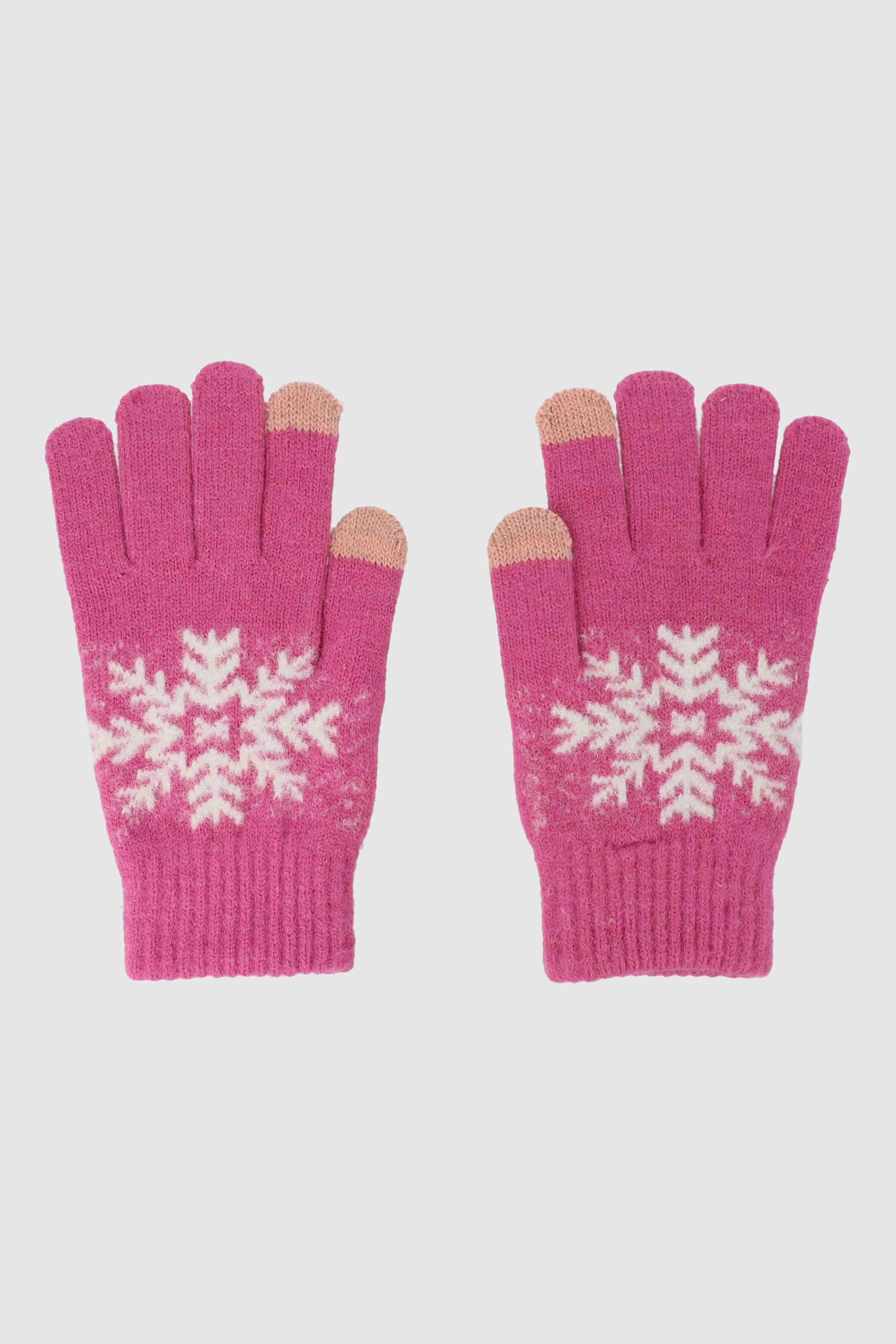 Print gloves PINK