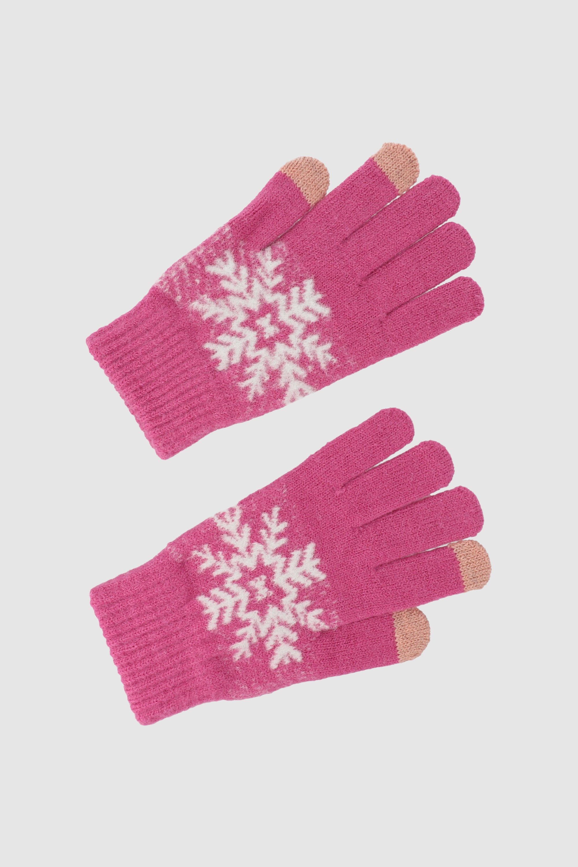 Print gloves PINK