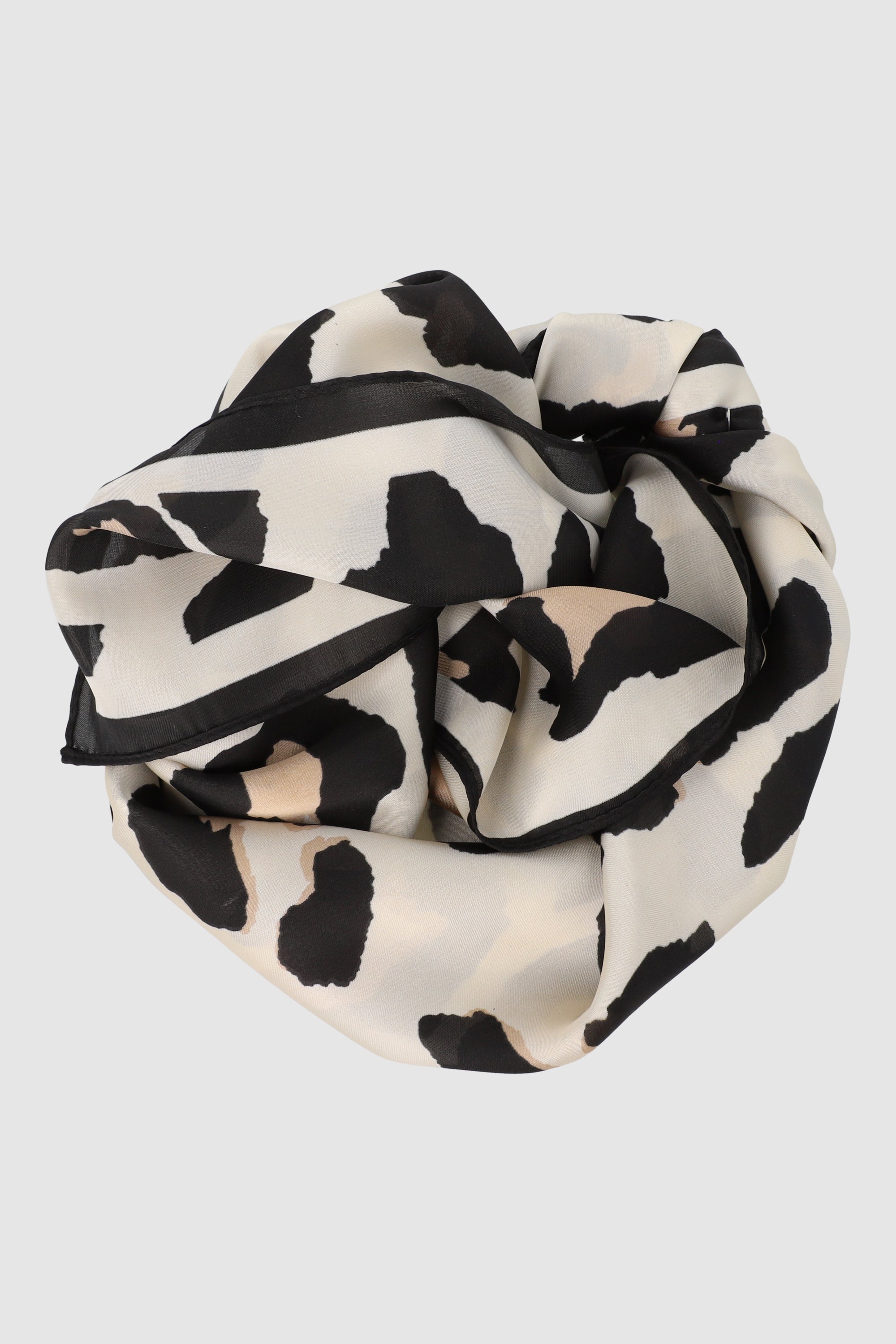 Animal print scarf COFFEE