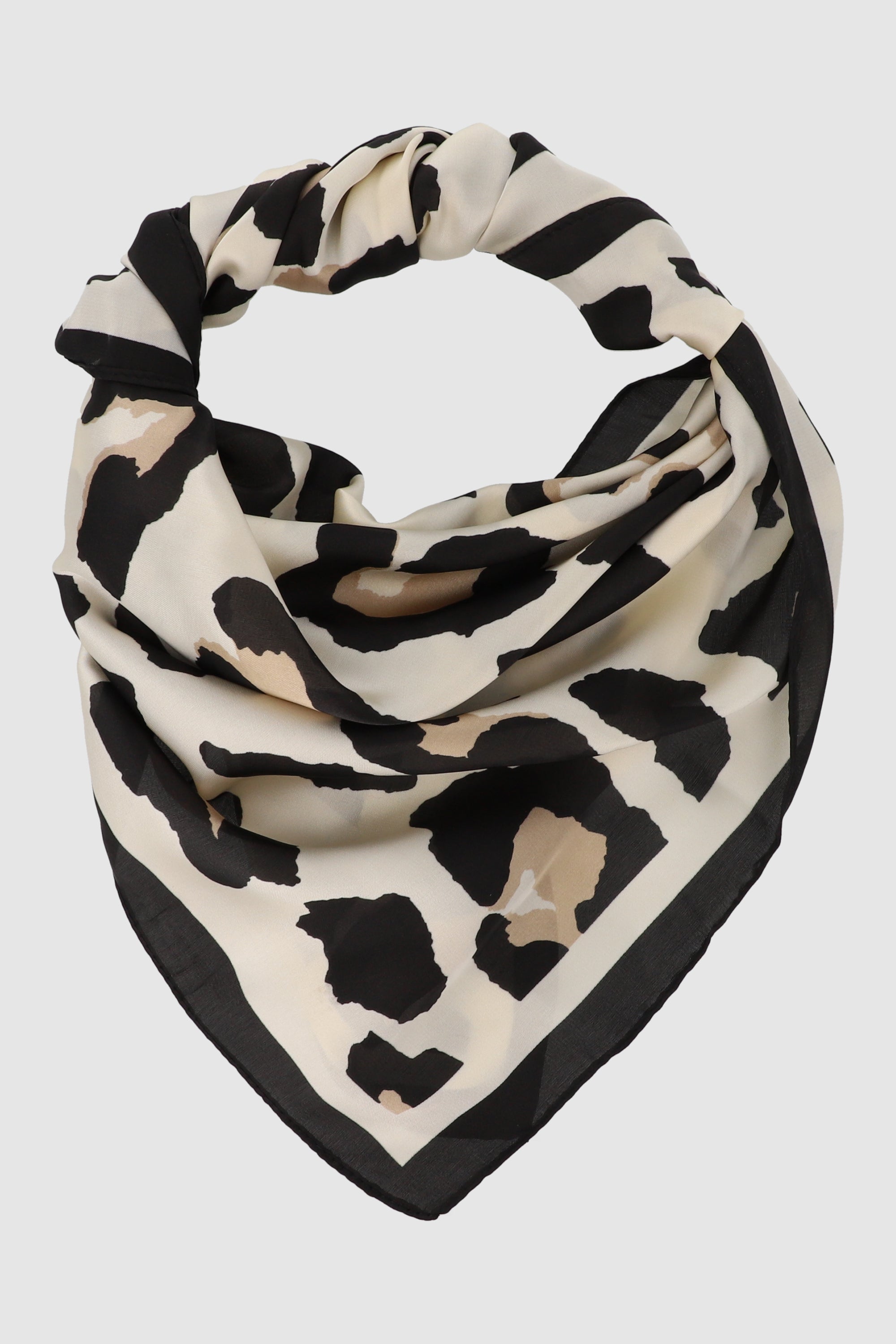 Animal print scarf BLACK