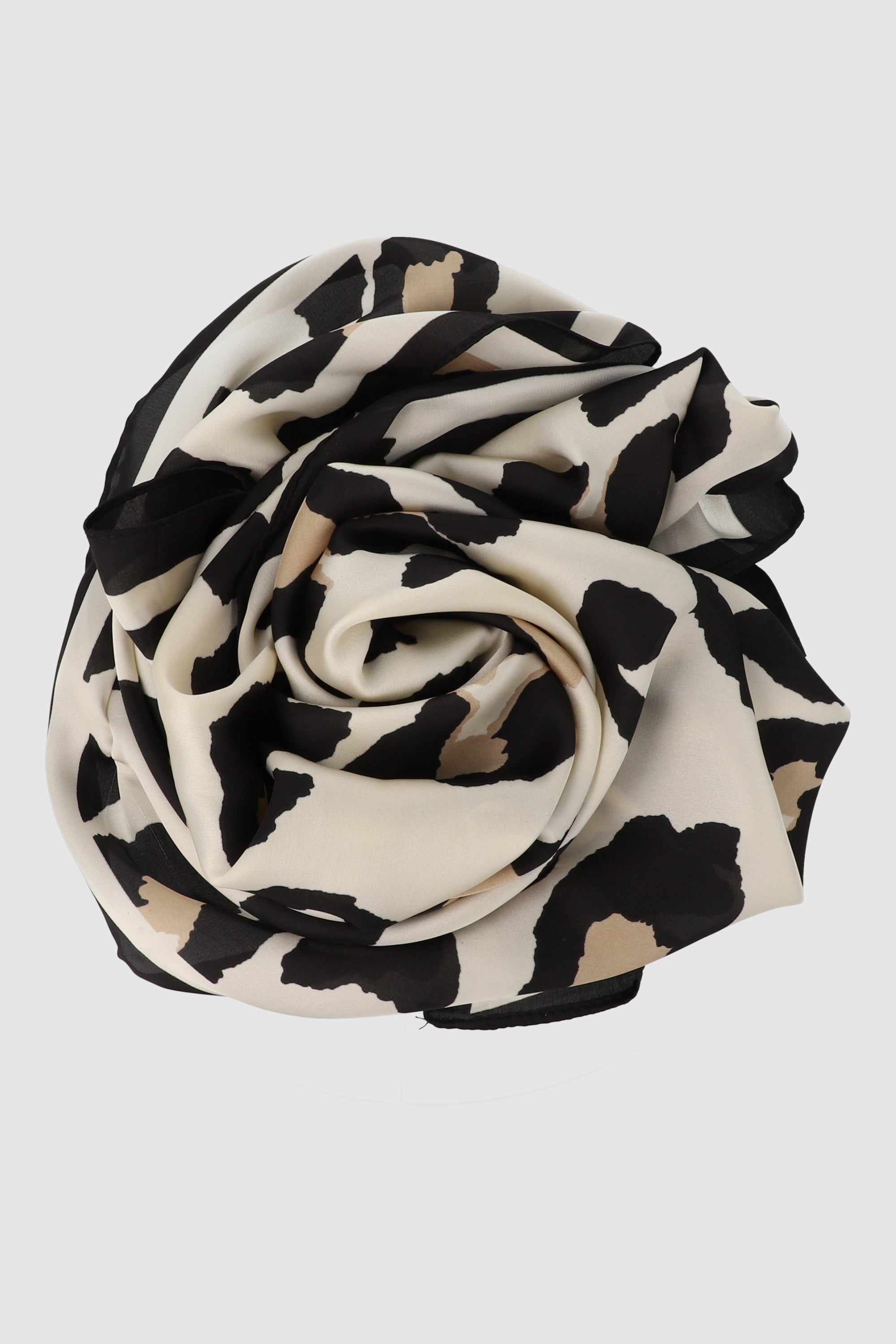 Animal print scarf BLACK