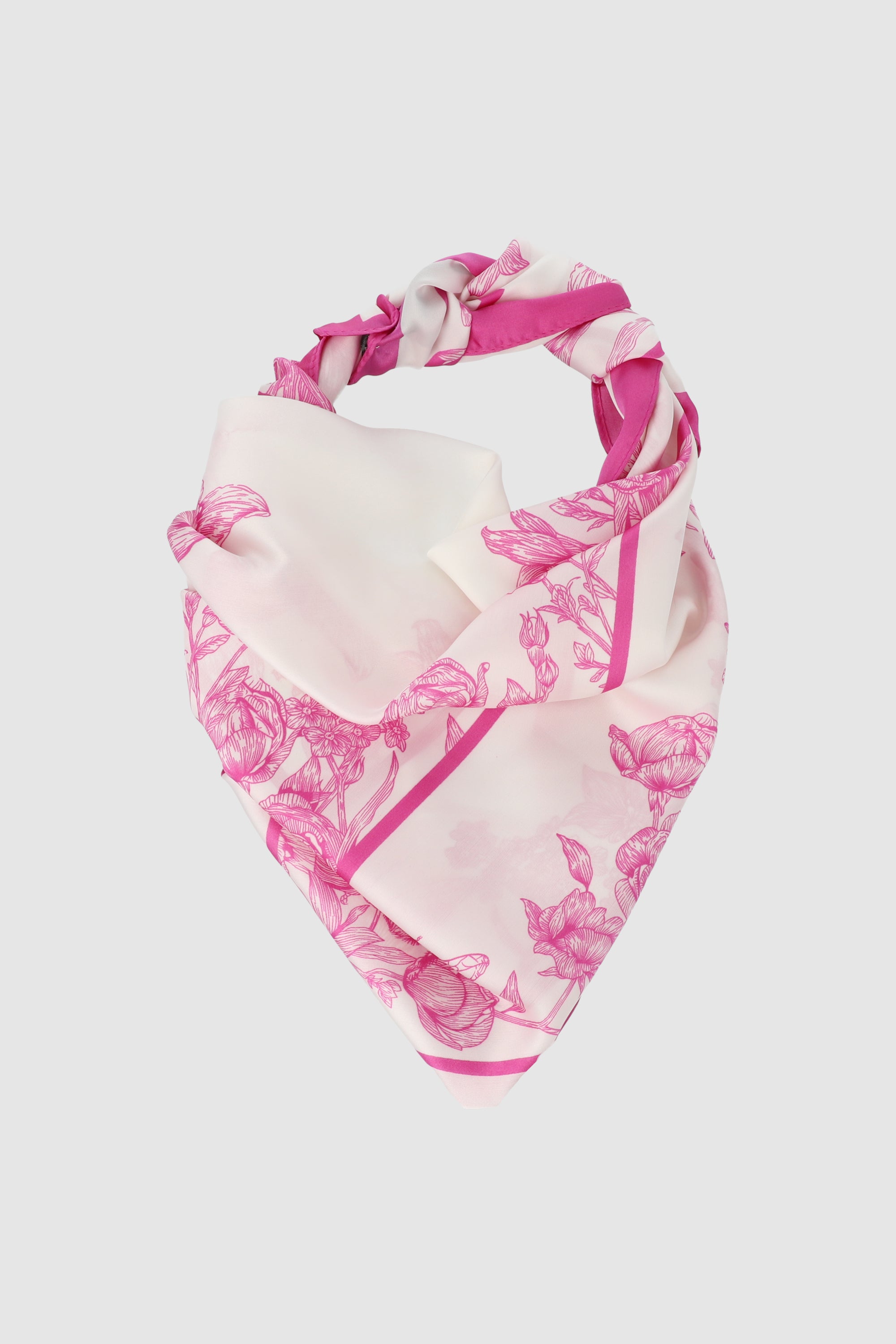 Watercolor flower scarf PINK