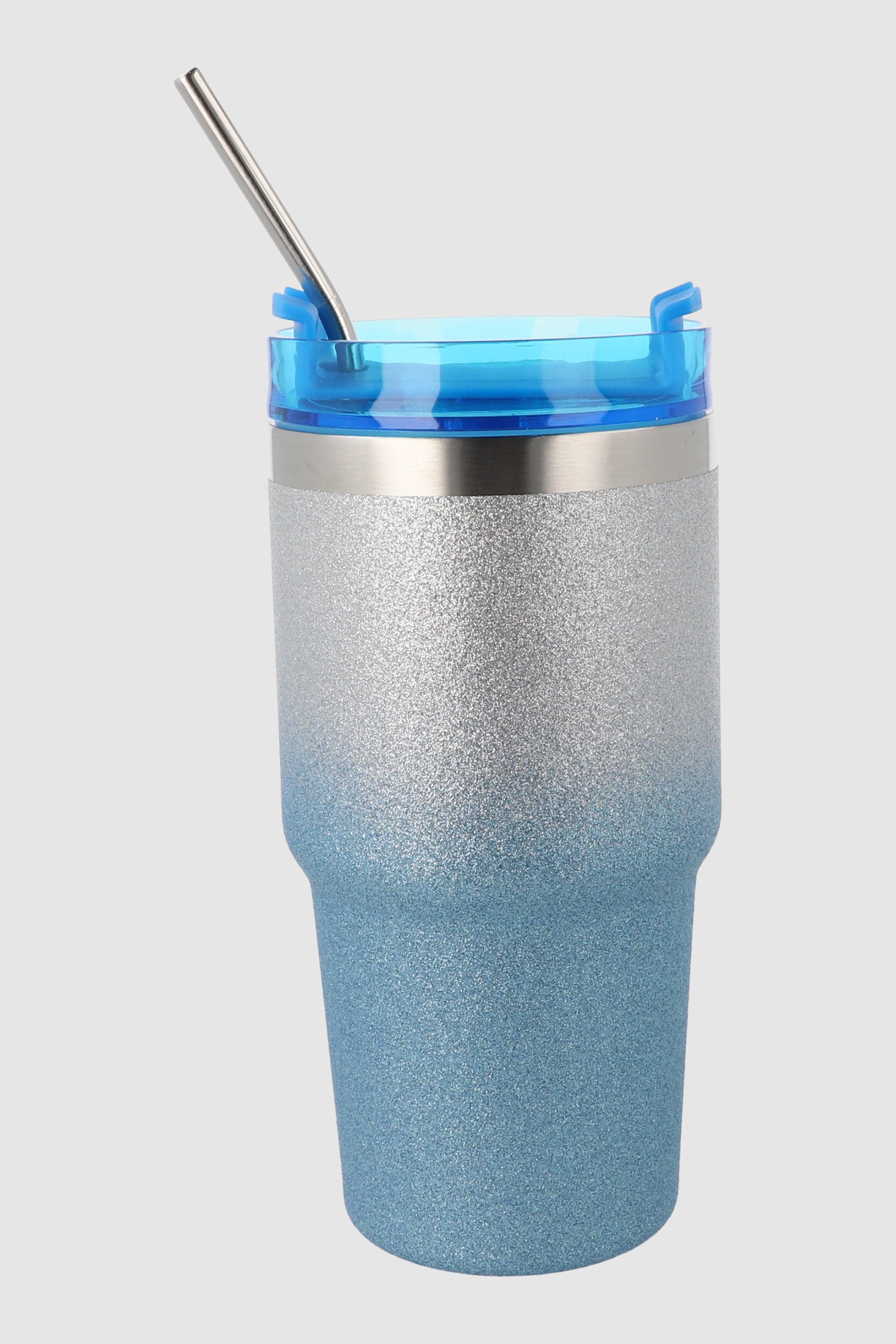 Vaso glitter degradado 550ml AZUL