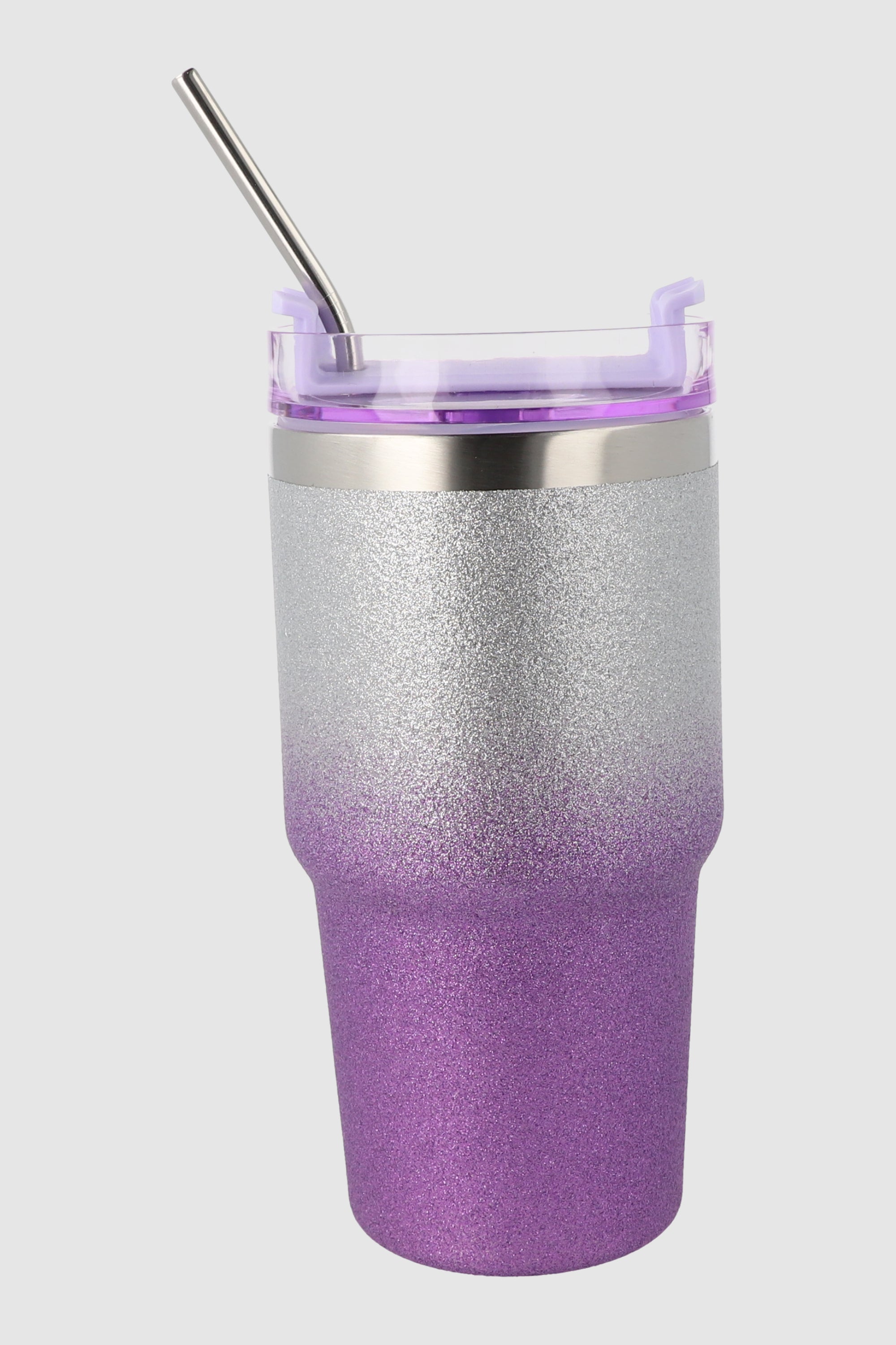 Vaso glitter degradado 550ml MORADO