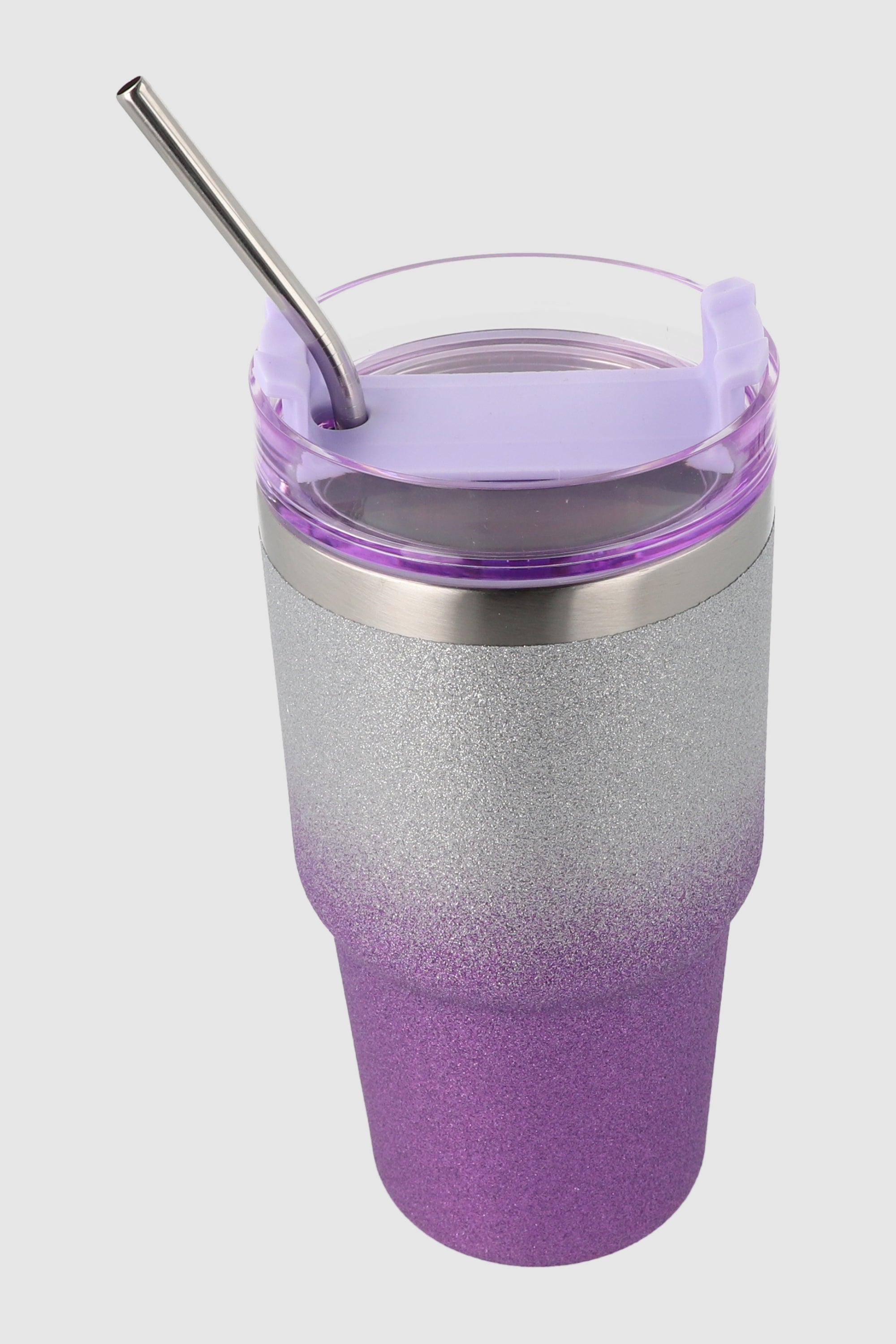 Vaso glitter degradado 550ml MORADO