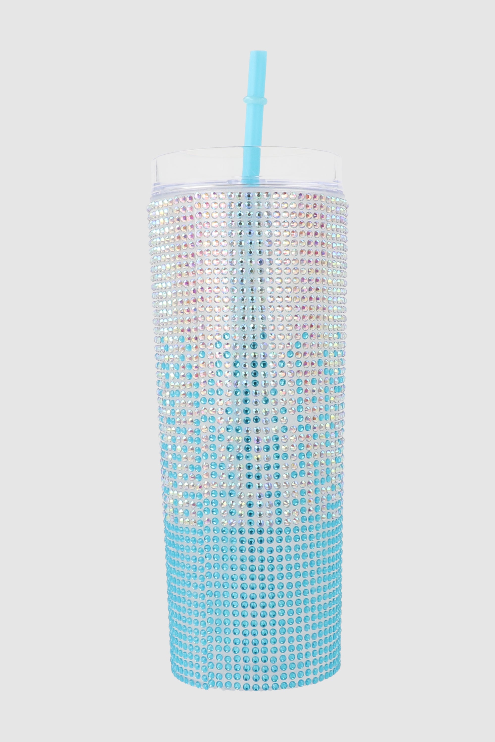 500ml degraded glitter glass BLUE