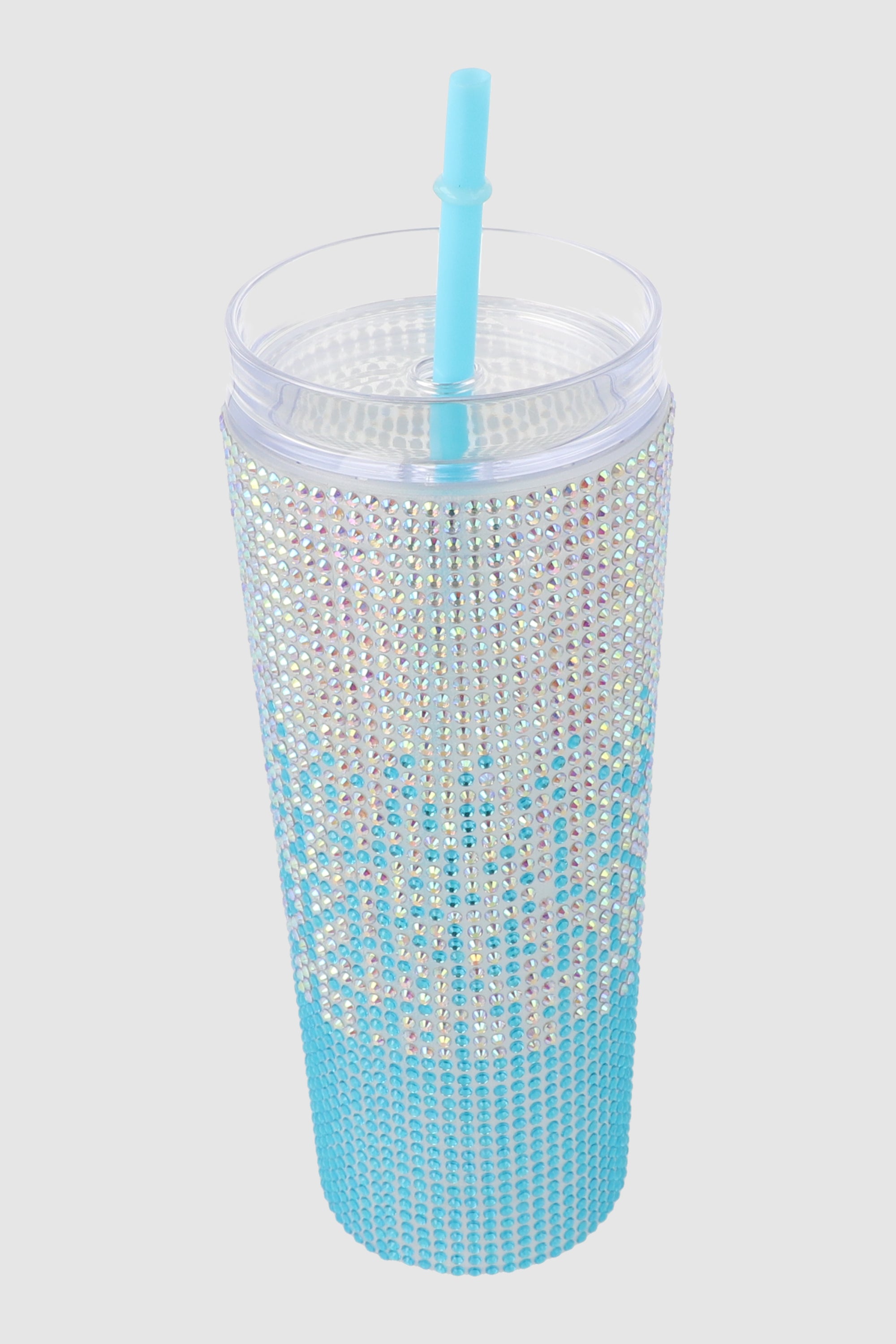 500ml degraded glitter glass BLUE