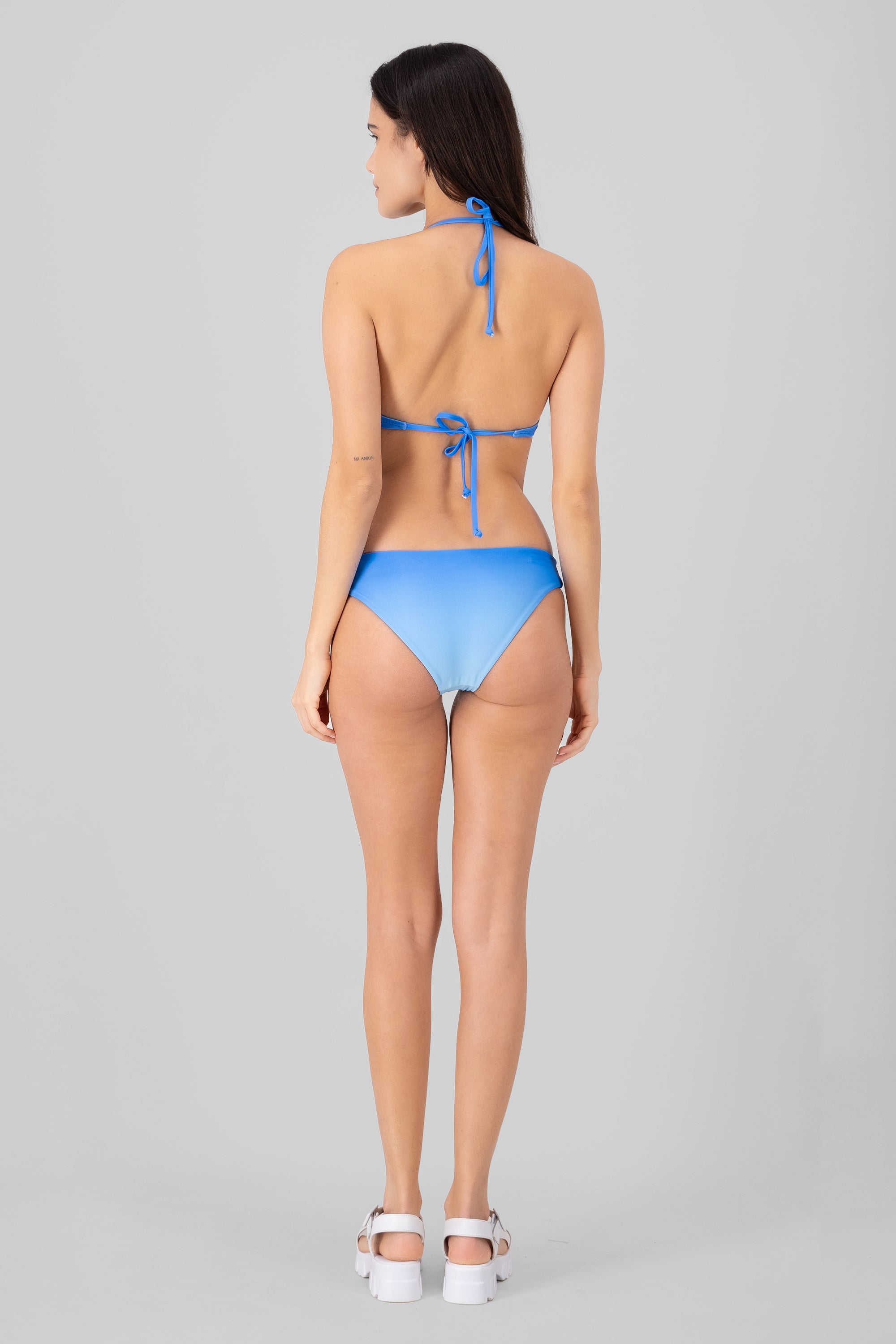 Bikini print waves Combo blue