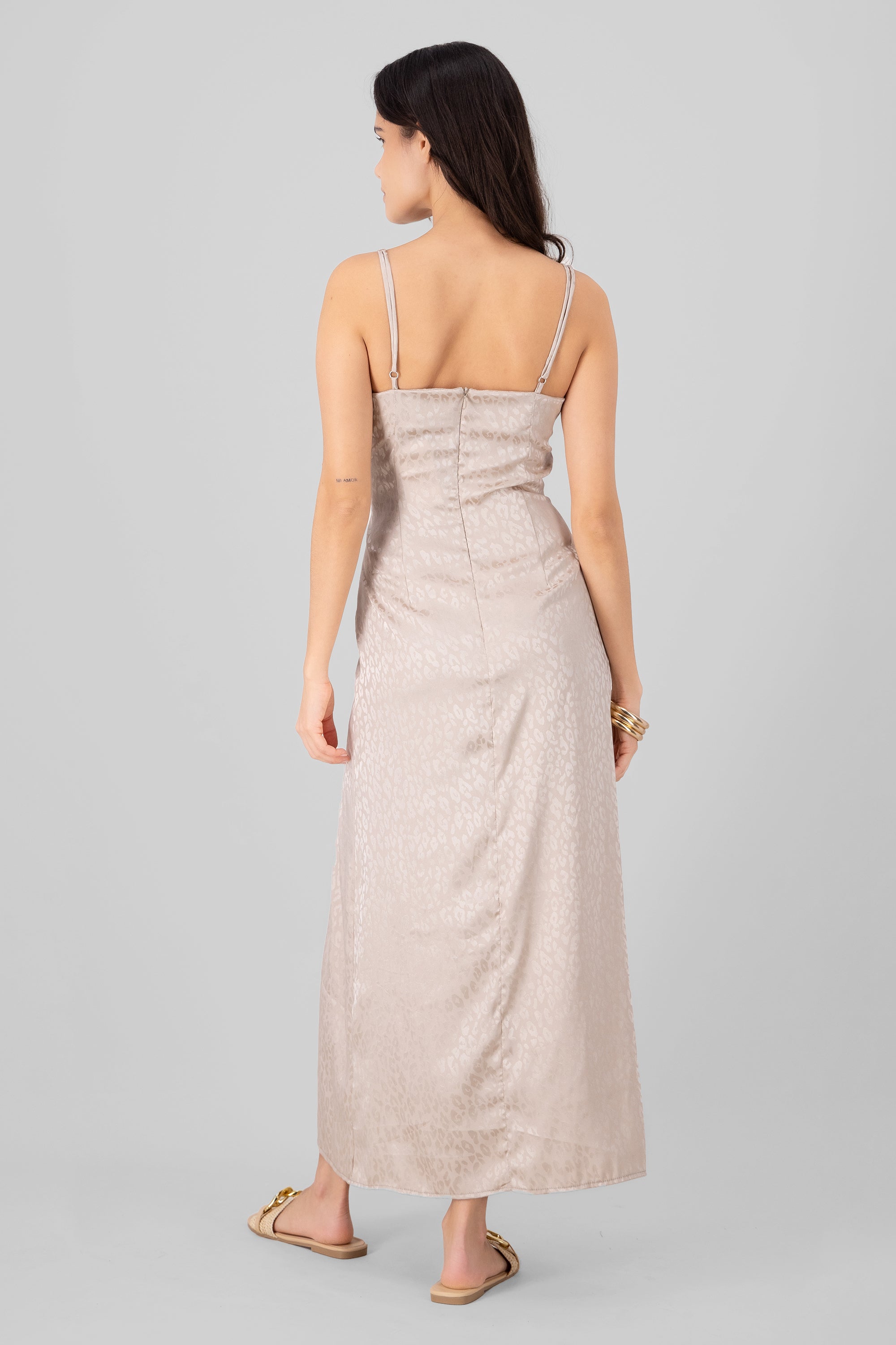 Maxi Dress Animal Print BEIGE