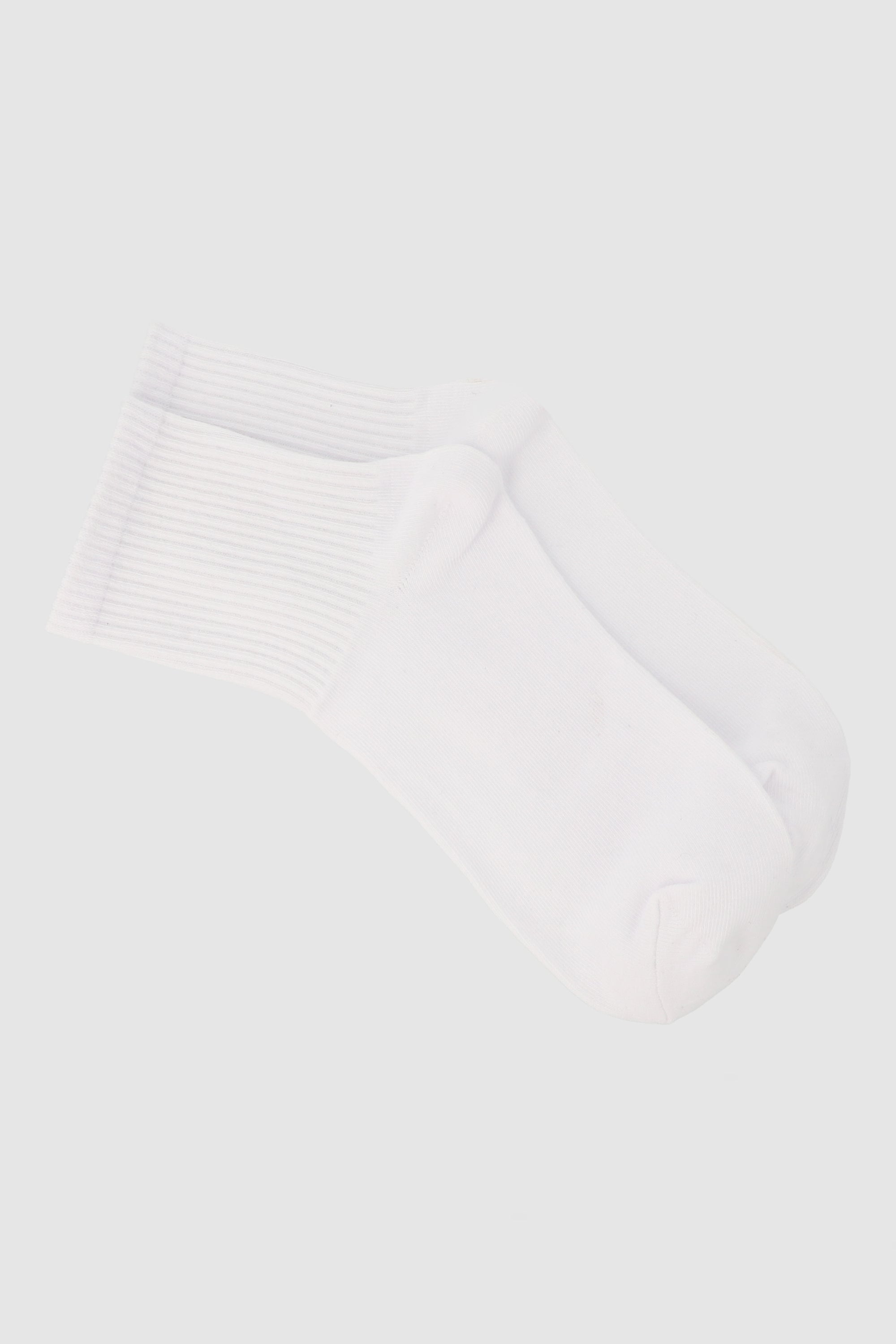 Calcetin sencillo rib BLANCO
