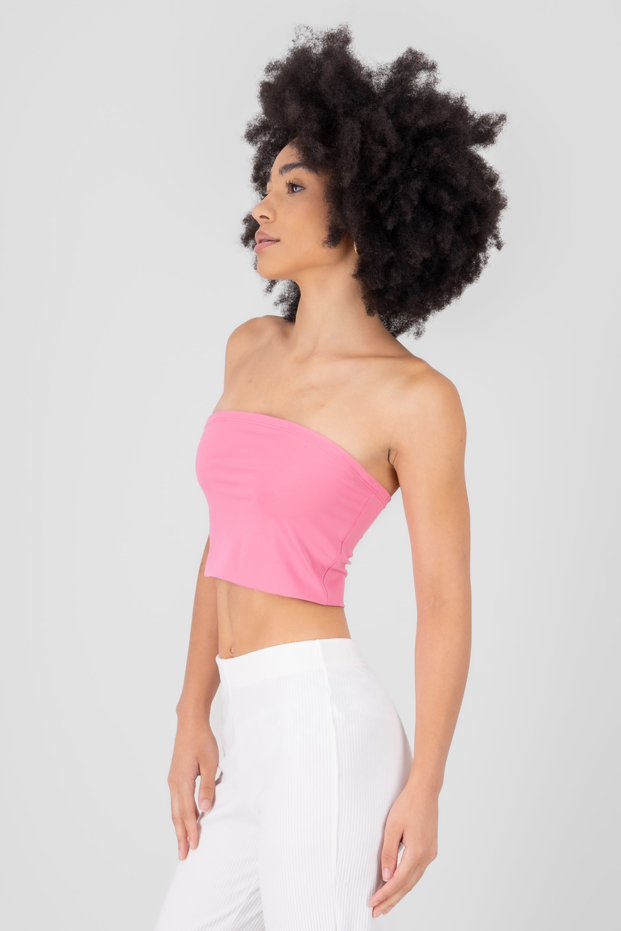 Top strapless drapeado ROSA