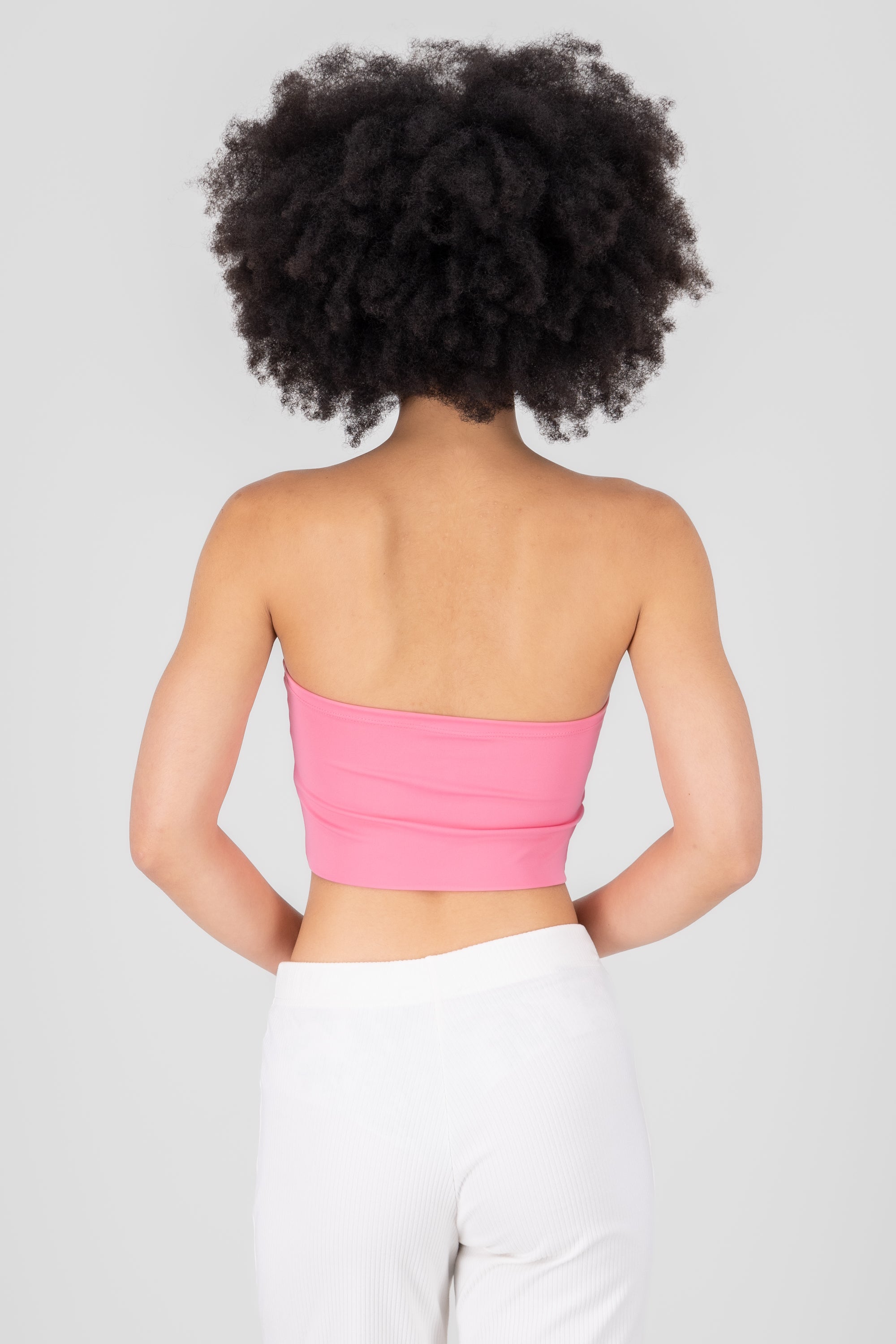 Top strapless drapeado ROSA
