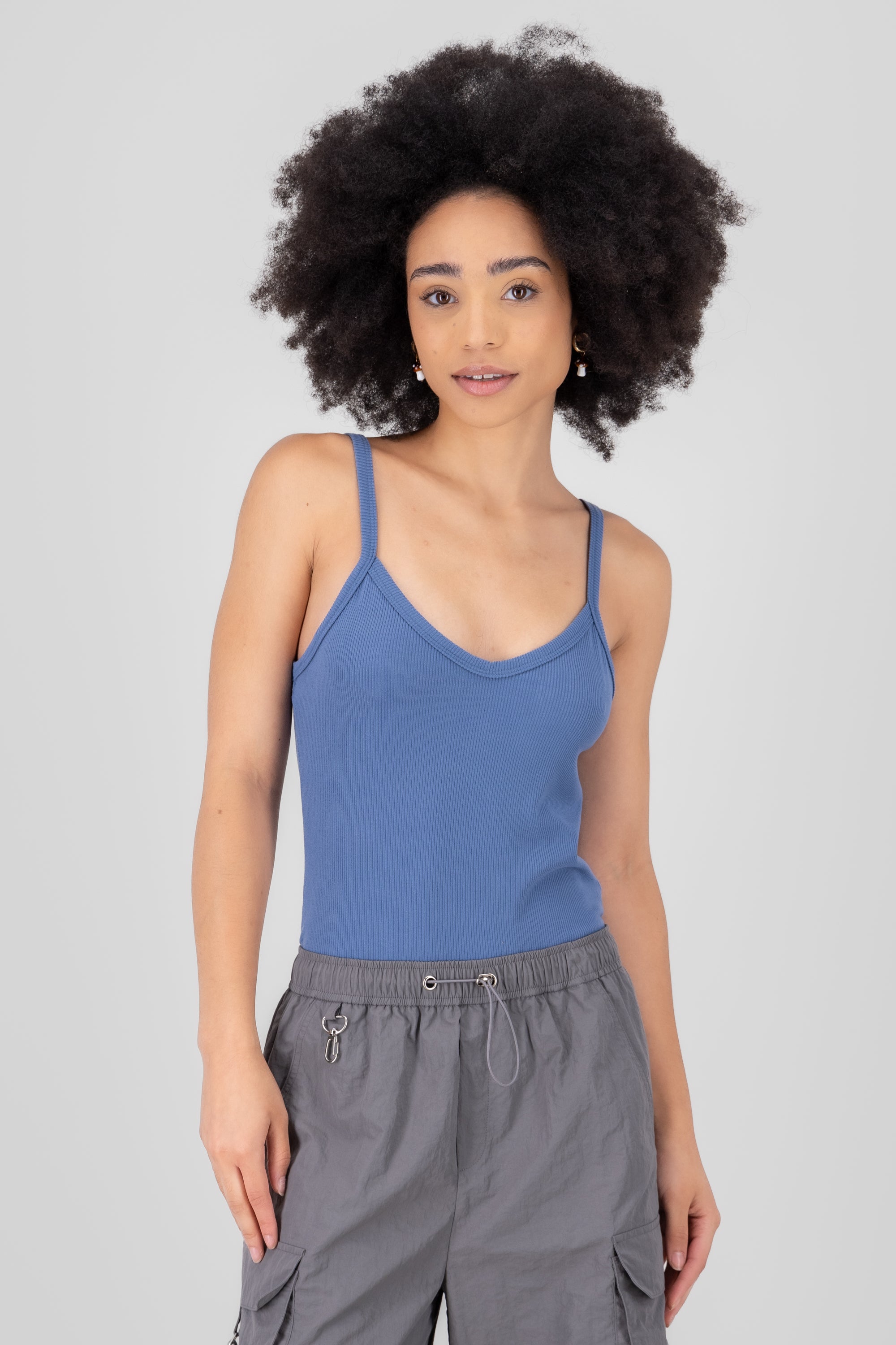 Bodysuit Rib Straps INDIGO