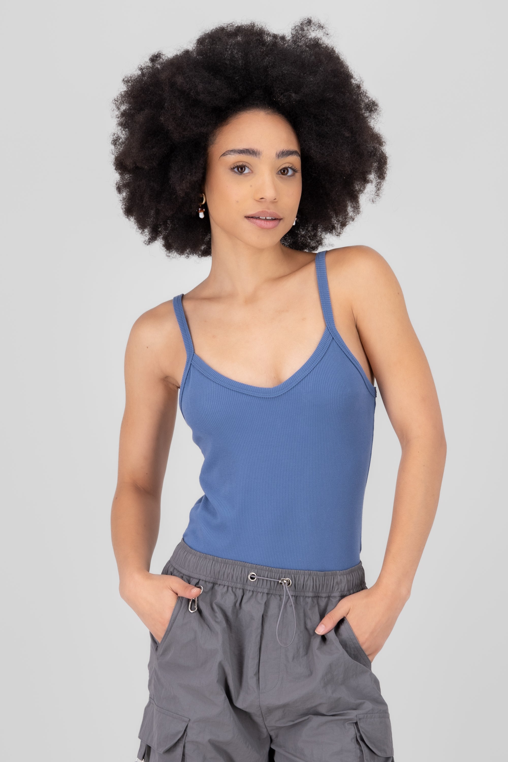 Bodysuit Rib Straps INDIGO