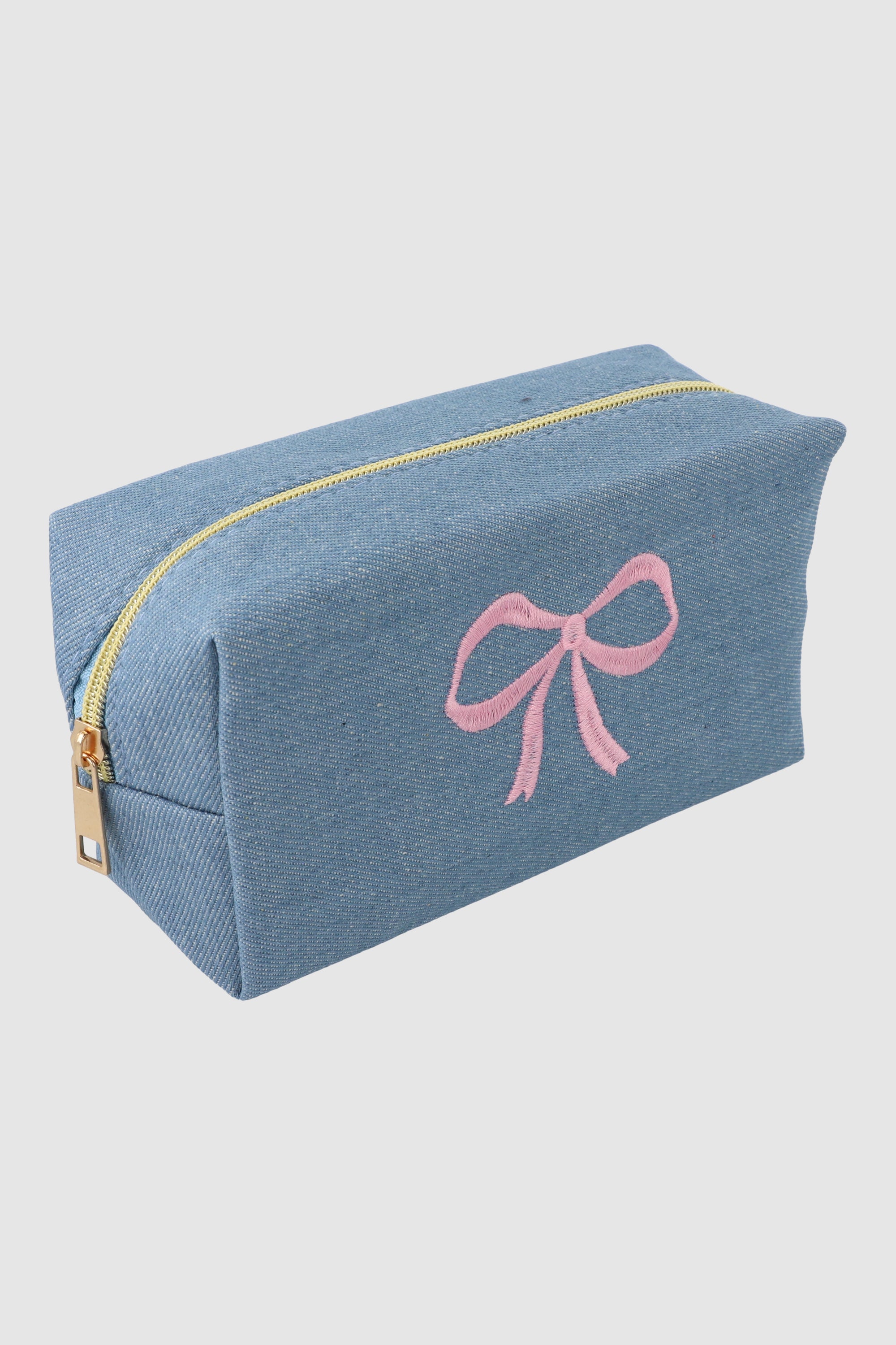 Cosmetiquera denim moño LIGHT WASH