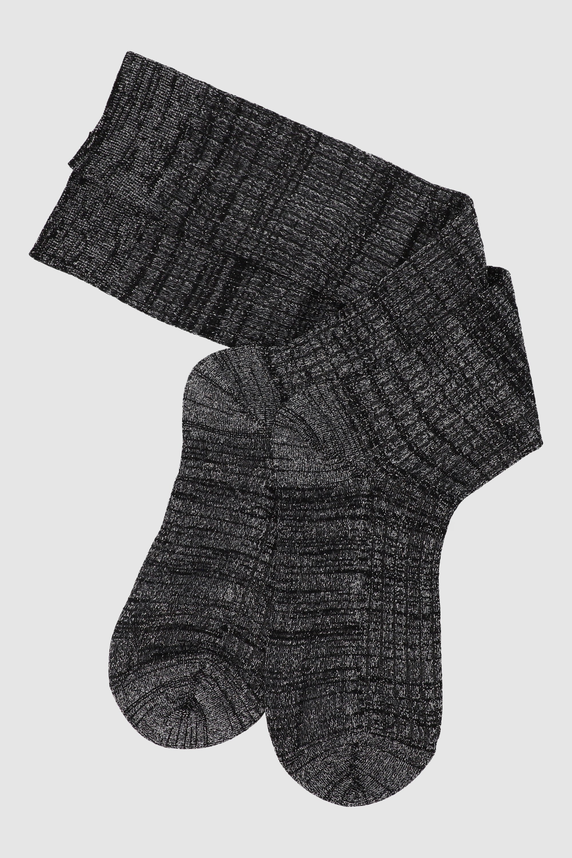 RIB LONG CALCETA BLACK
