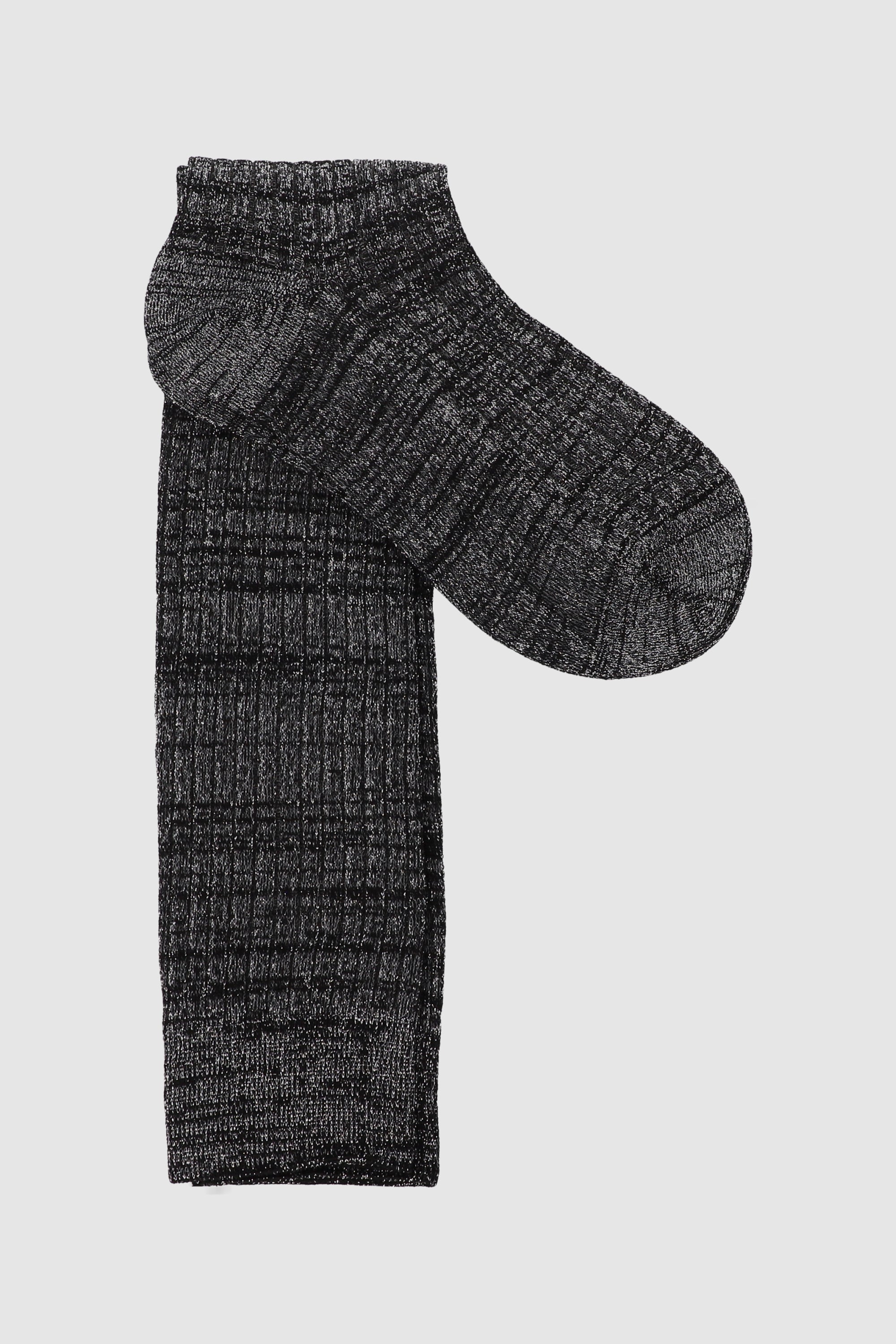 RIB LONG CALCETA BLACK
