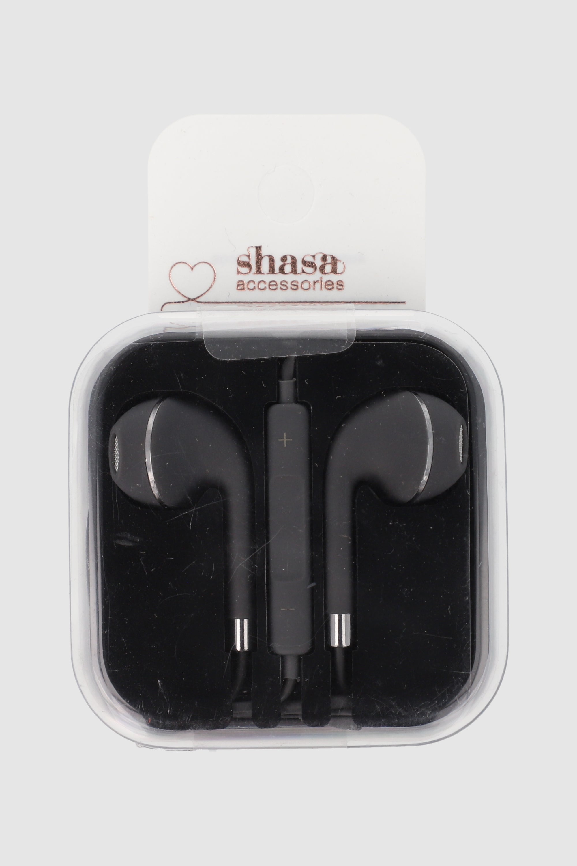 Audifonos caja monocolor detalle metal NEGRO