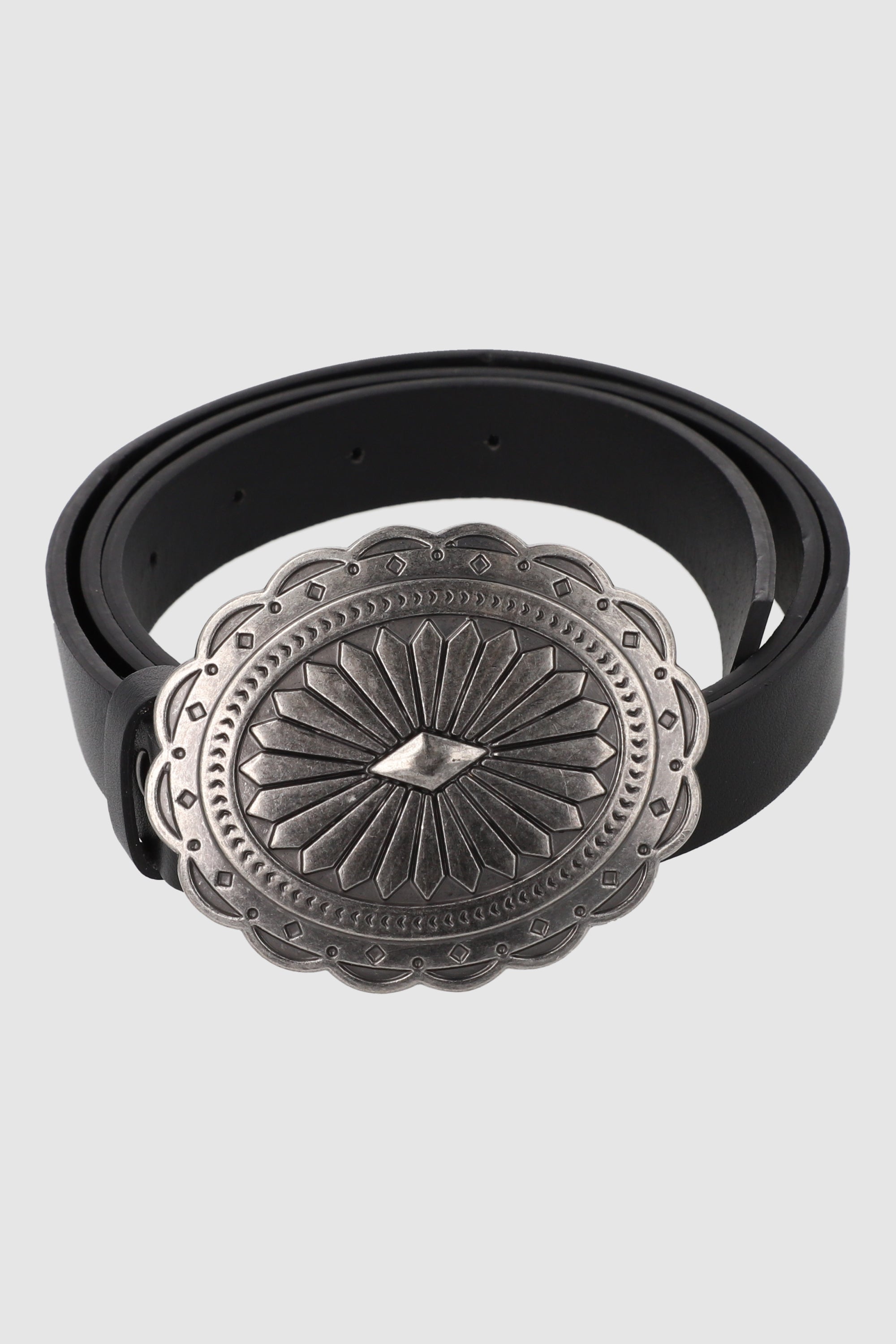 Thin belt Boho BLACK