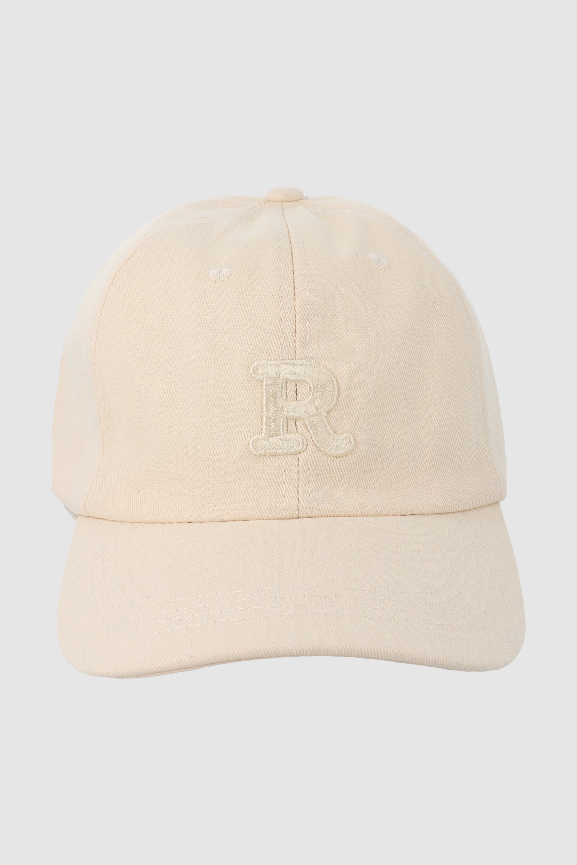 Gorra sencilla letra R BEIGE